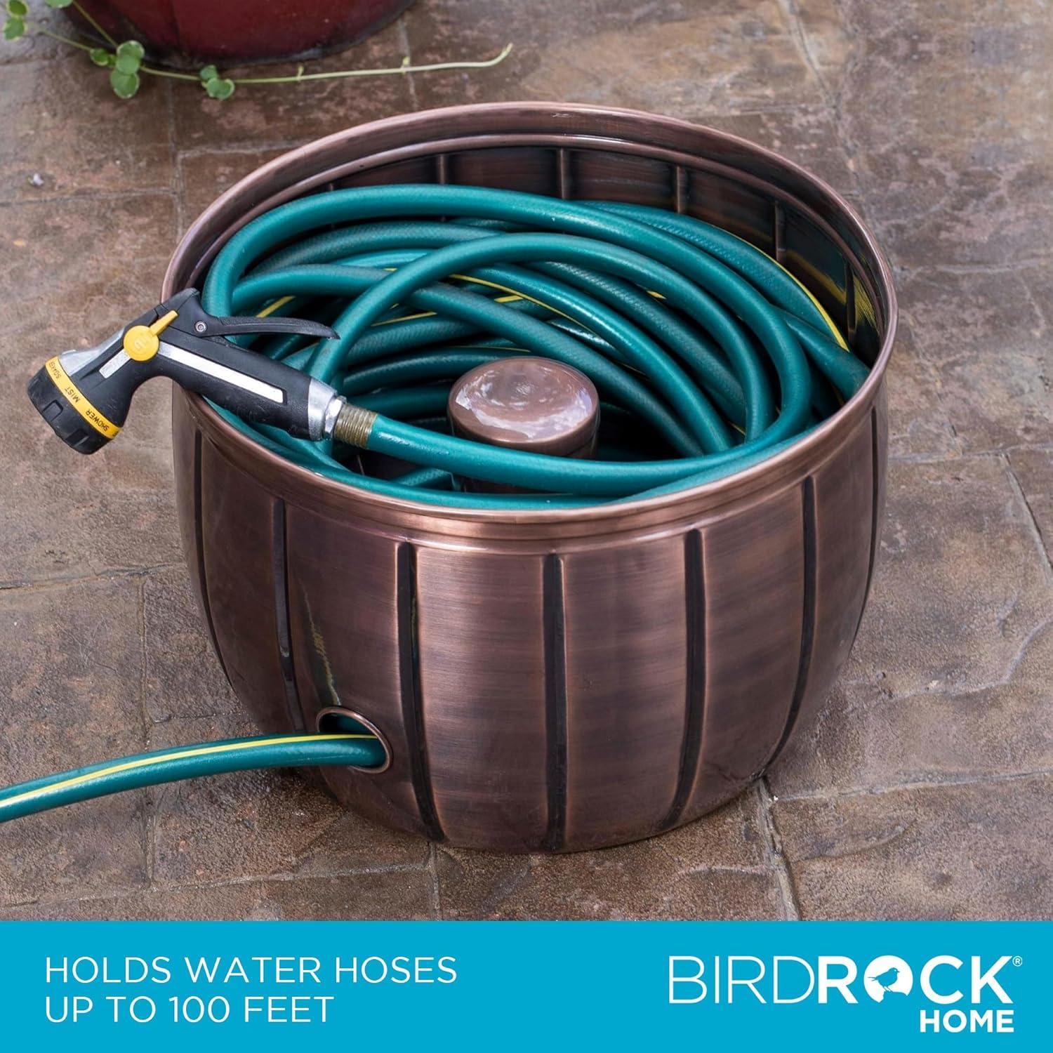 BirdRock Home Metal Container Hose Pot