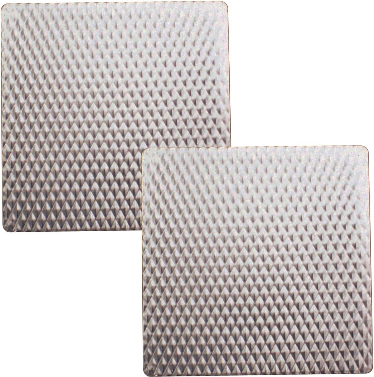 Range Kleen 7"x7" Silver Steel Hot Pad Set, 2-Pack