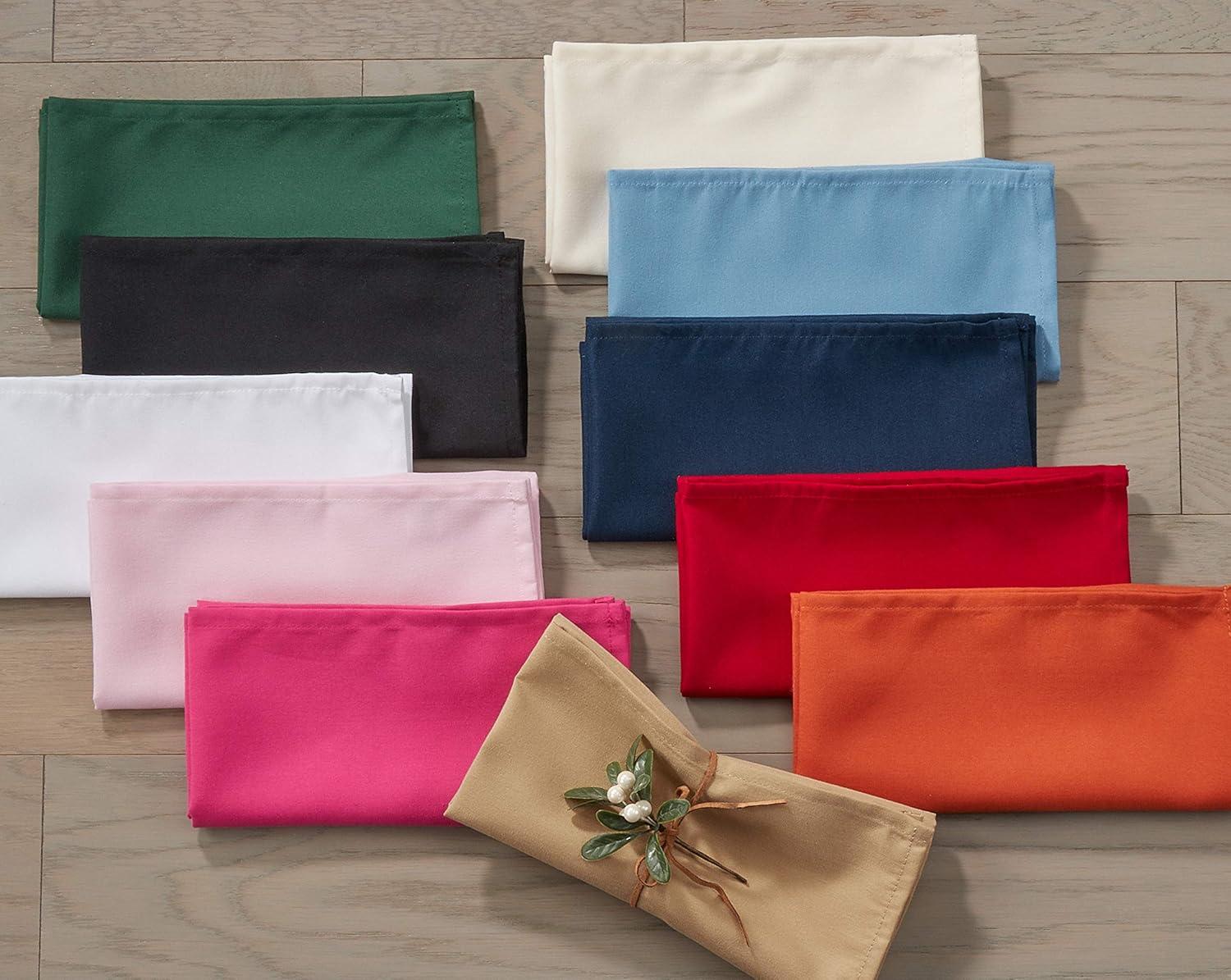 Saro Lifestyle Everyday Cloth Table Napkins (Set of 12), Cappucino, 20" x 20"