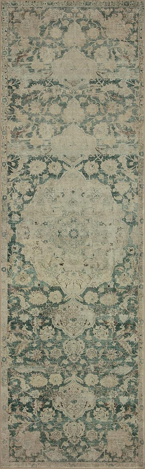 Magnolia Home By Joanna Gaines X Loloi Sinclair Machine Washable Jade / Sand Area Rug