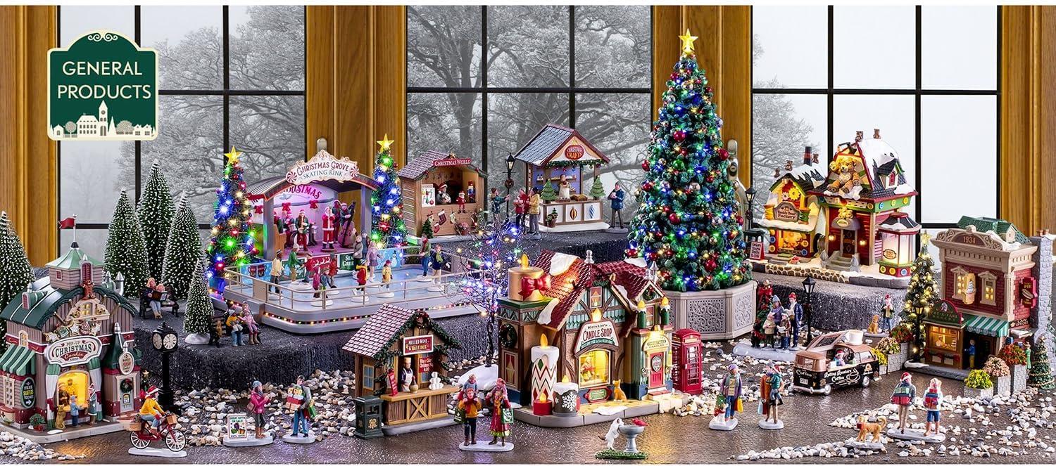 Lemax 15804 Christmas Village Facade: Tis The Season Shops
