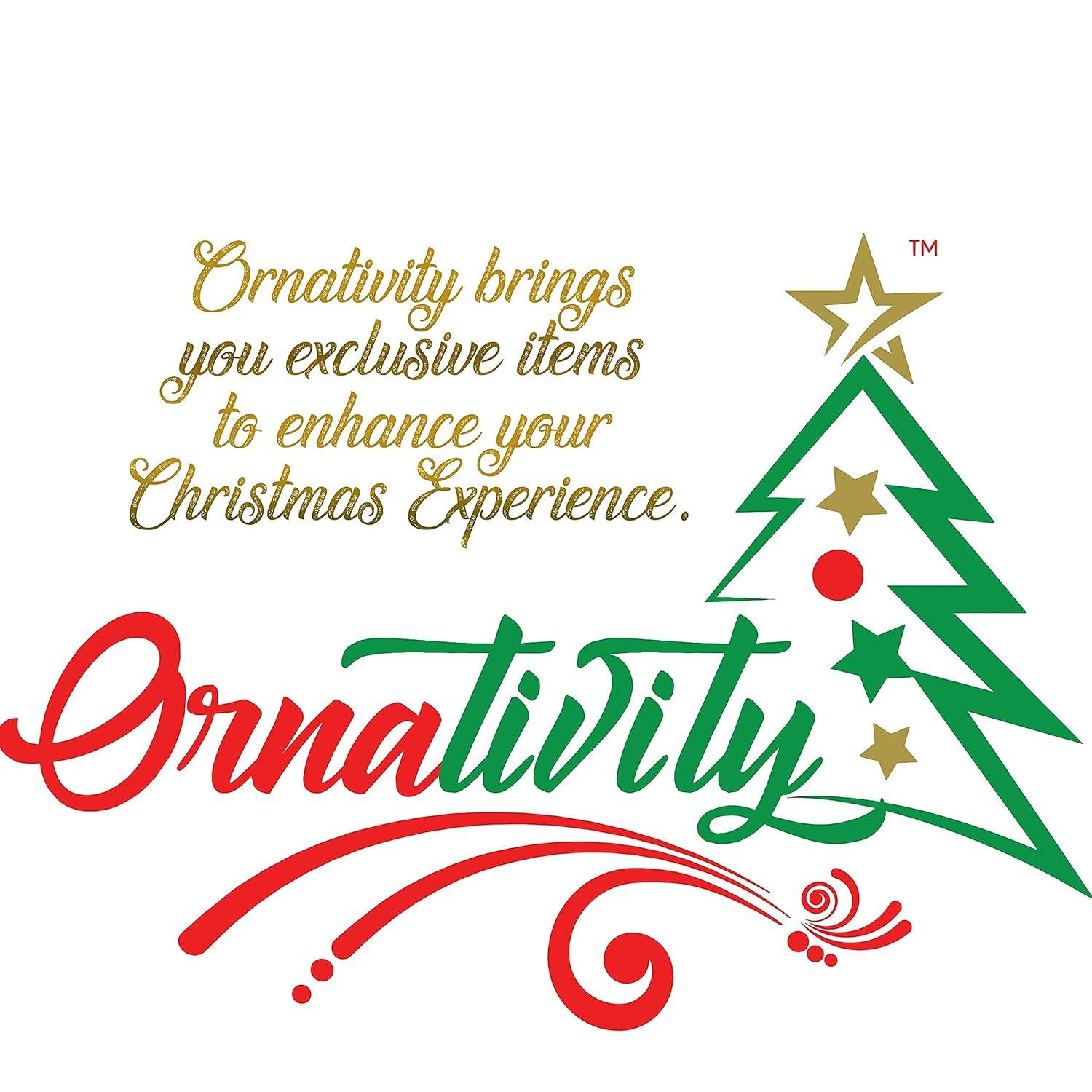 Ornativity Peppermint Candy Ornament Set –12 pc