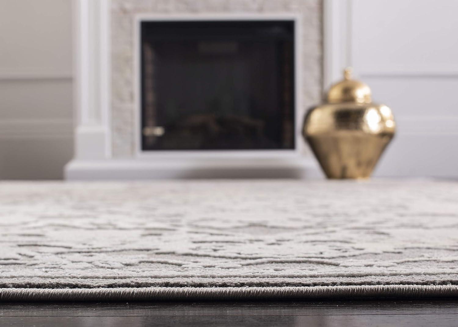 Reflection RFT665 Power Loomed Indoor Accent Rug - Dark Grey/Cream - 3'x5' - Safavieh.