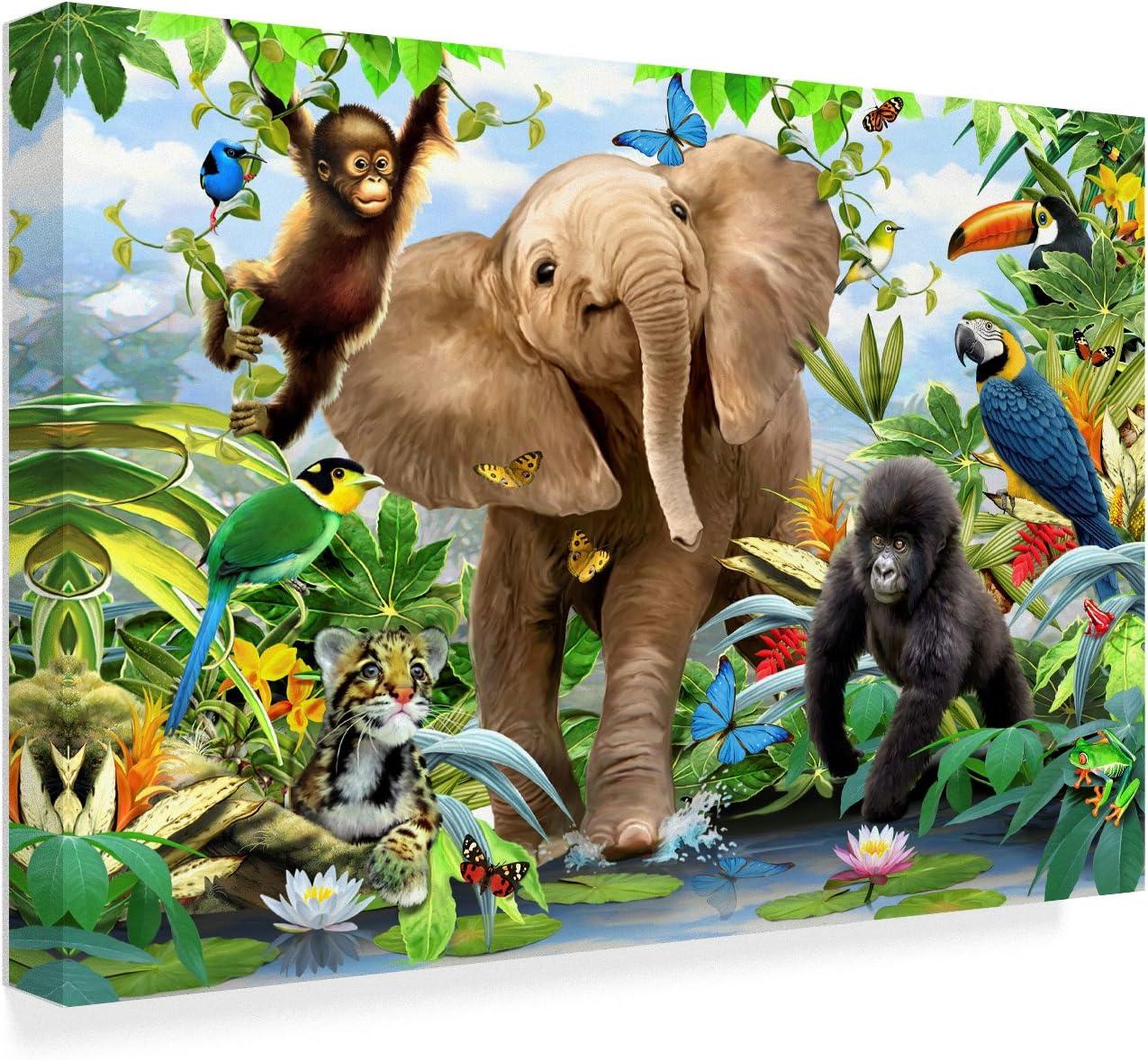 Trademark Fine Art " Baby Jungle " by Howard Robinson