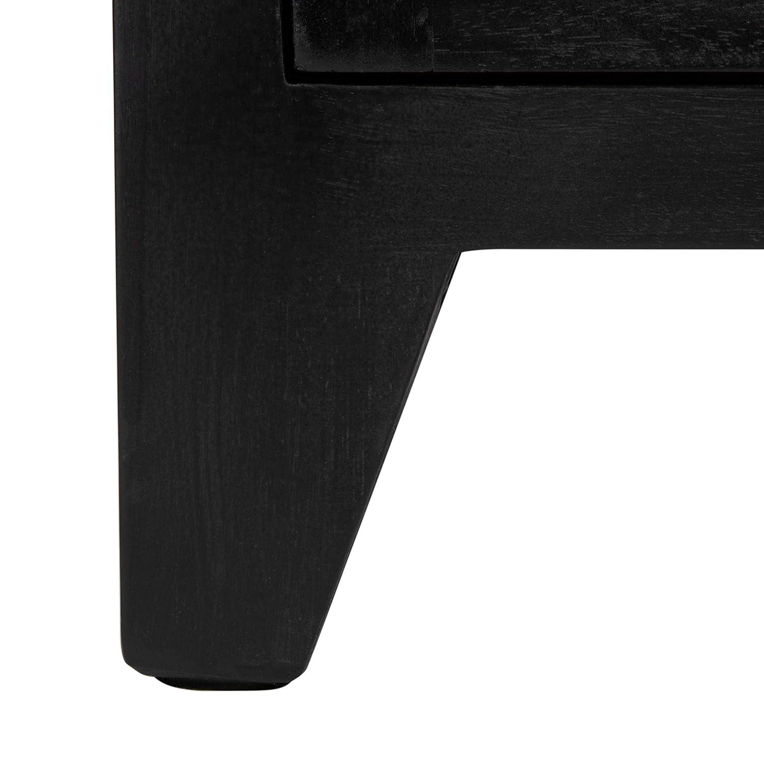 Miya 1 Drawer Nightstand - NST5012 - Black/Natural - Safavieh