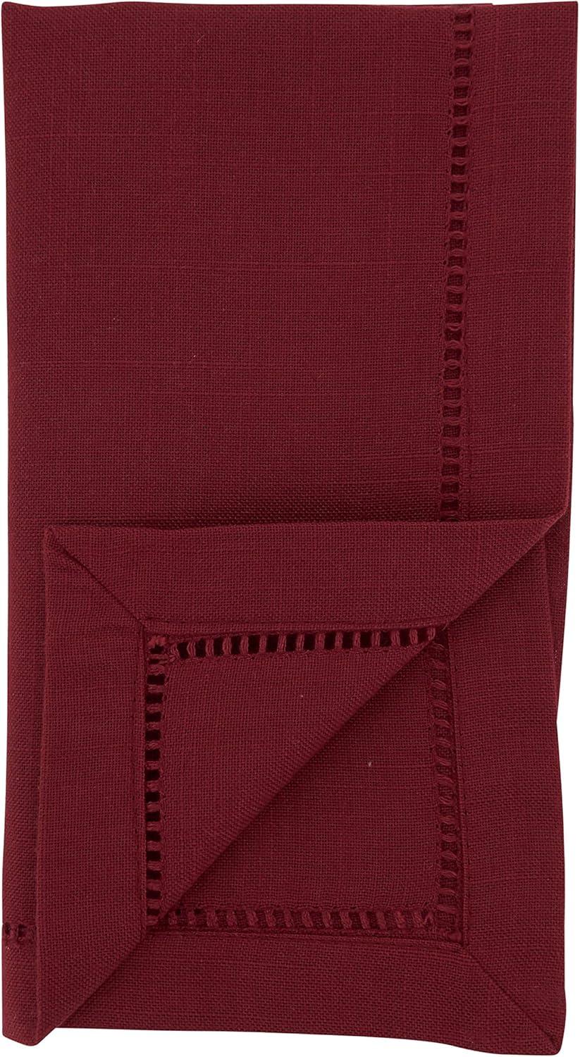 Saro Lifestyle Saro Lifestyle Hemstitched Design Dinner Napkins (Set of 12)