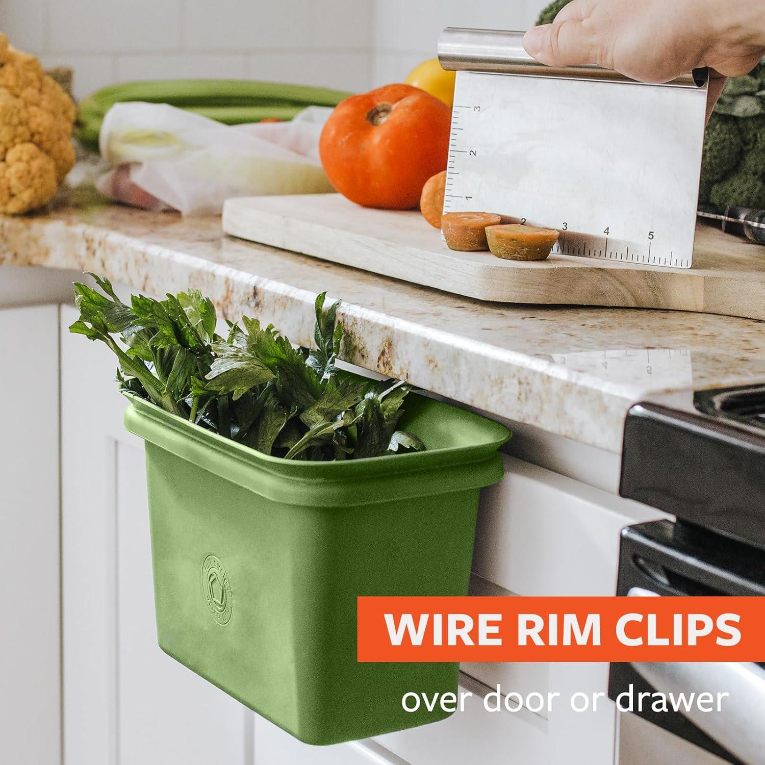 SCRAP HAPPY Scrap Collector & Freezer Compost Bin Silicone Material