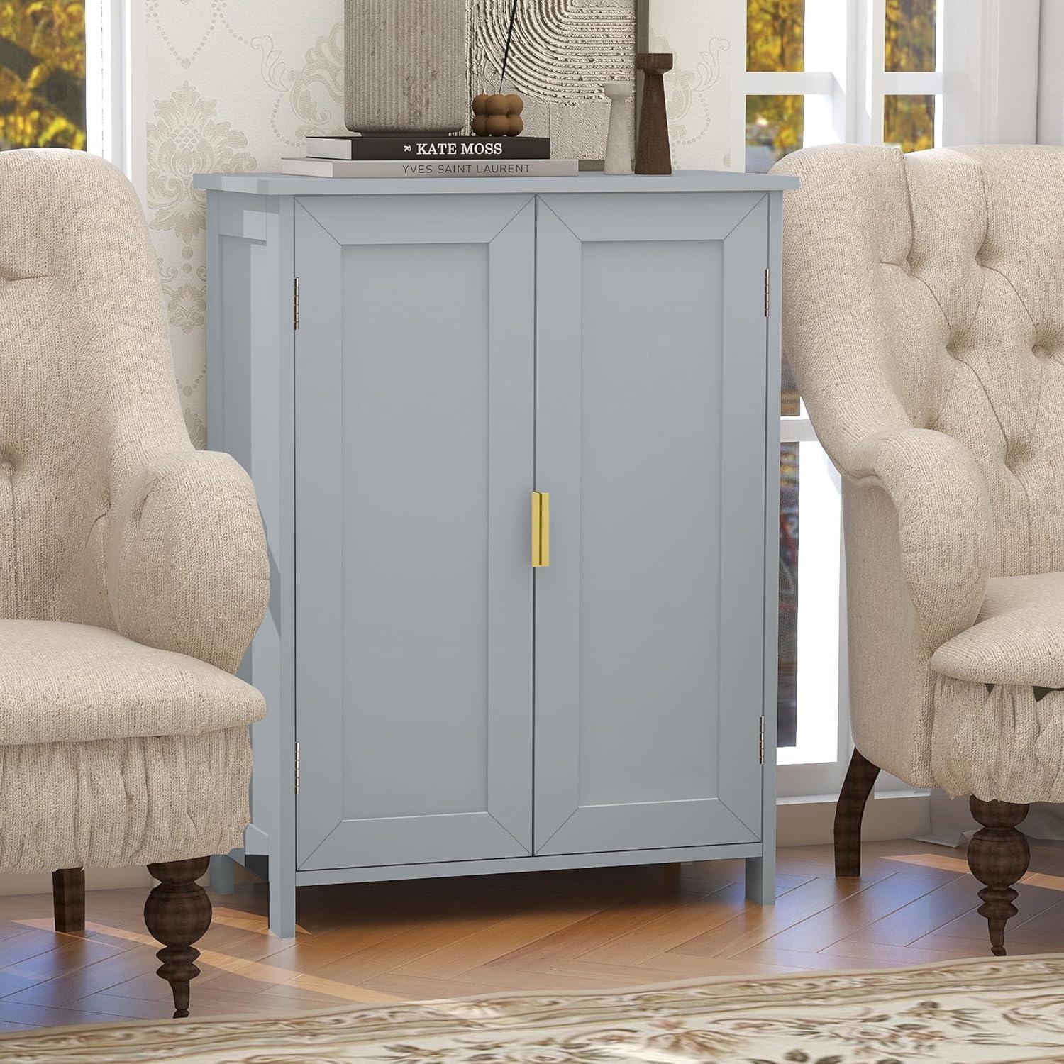 Bathroom Storage Cabinet, Freestanding with 2 Doors,Towel Cabinet for Bathroom Floor Cabinet