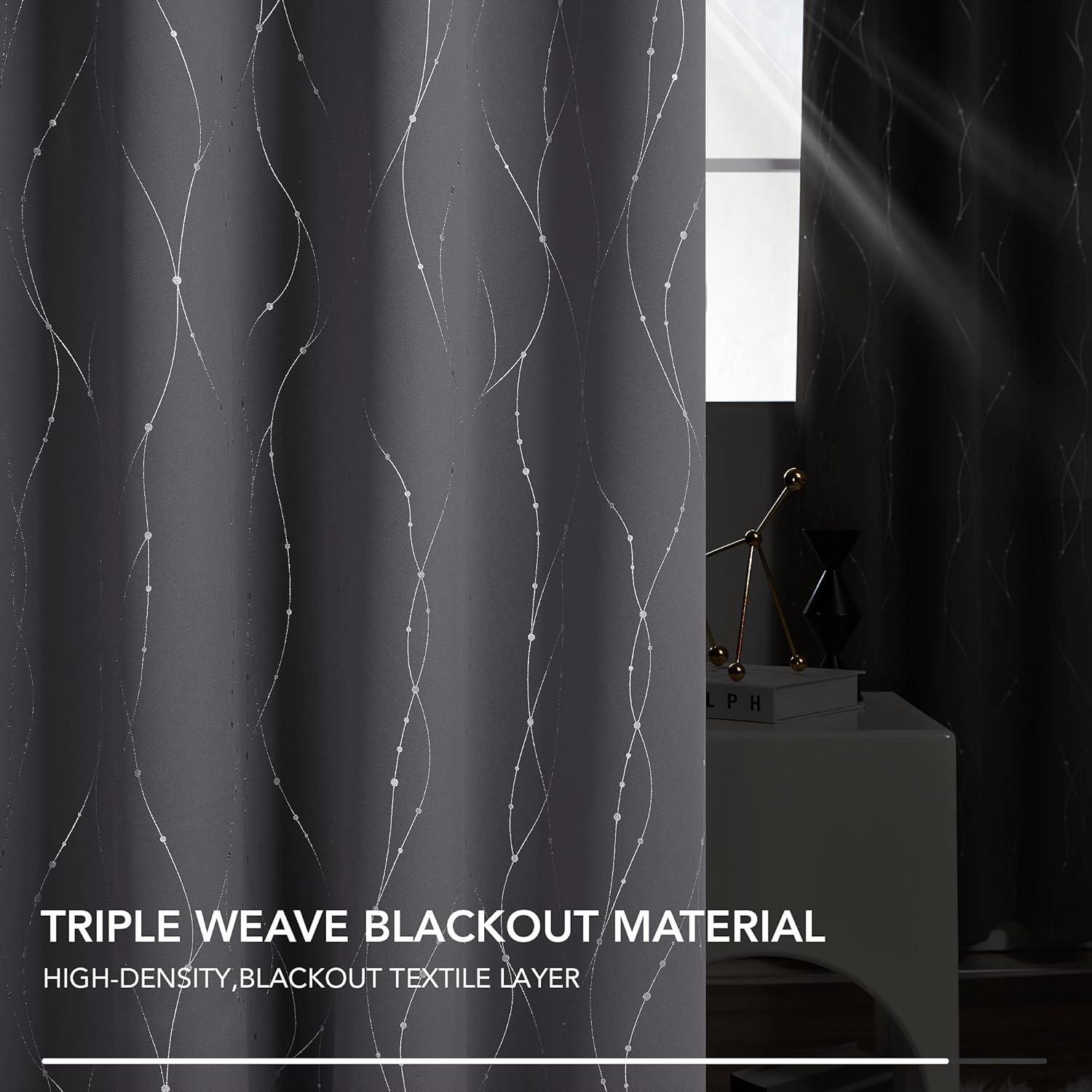 Polyester Room Darkening Curtain Pair