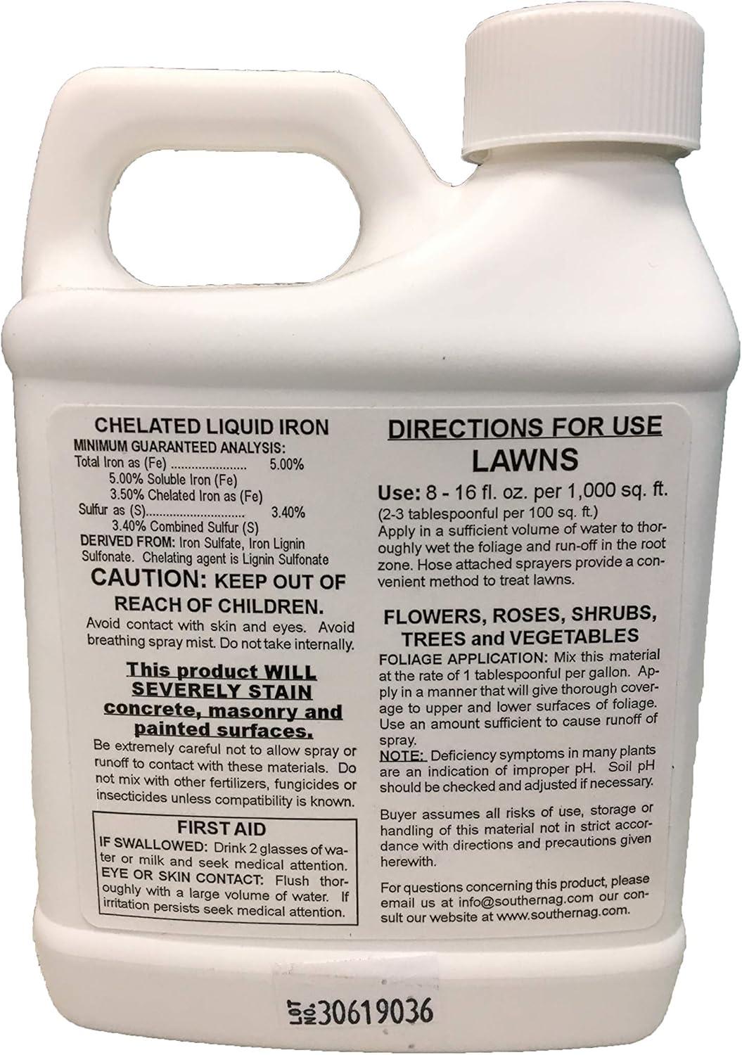 Chelated Liquid Iron - 16 fl oz Bottle by Southern AG