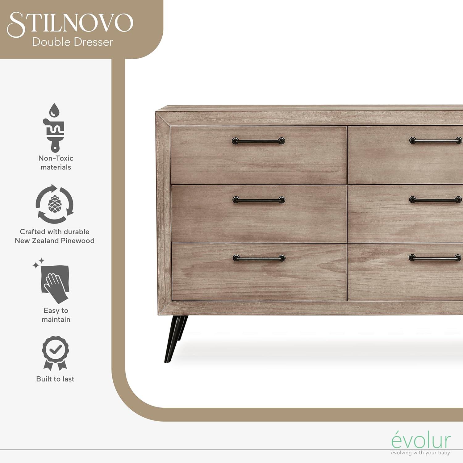 Stilnovo Solid Wood 18'' W 6 - Drawer Dresser