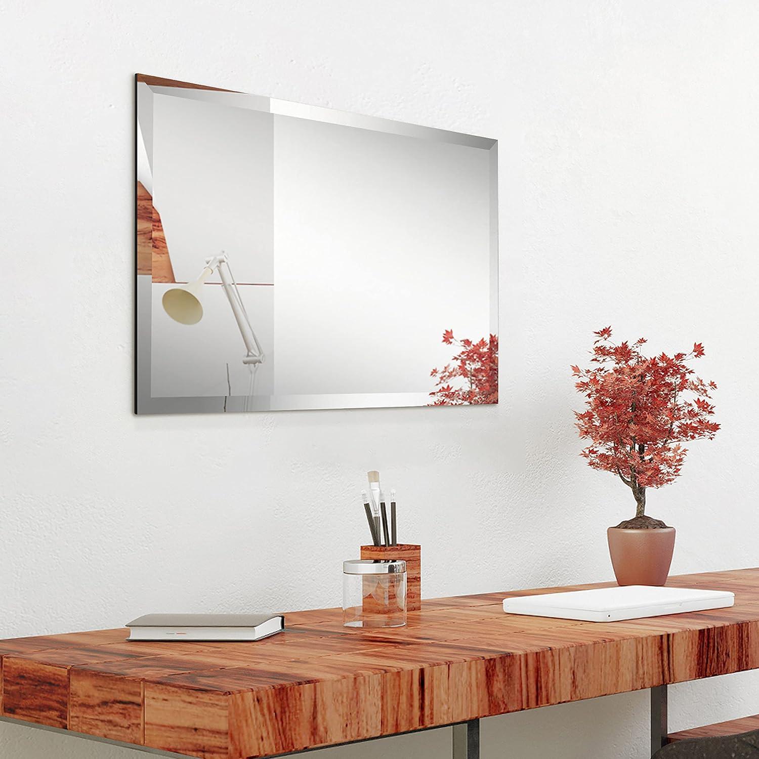 Empire Art Direct Frameless Beveled Prism Wall Mirror - Clear 20 in. x 0.39 in. x 30 in.