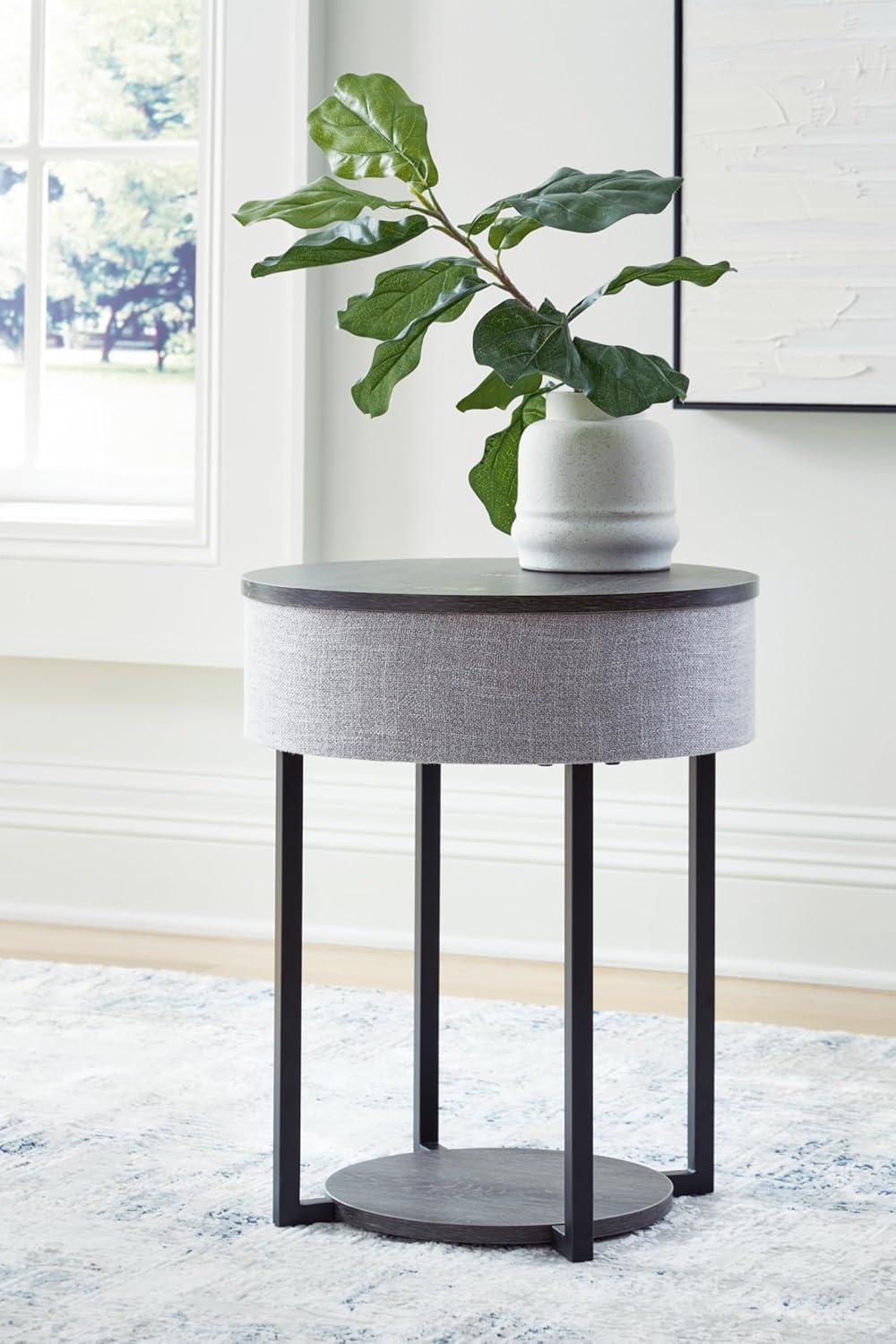 Signature Design by Ashley Sethlen Accent Table, Gray & Black