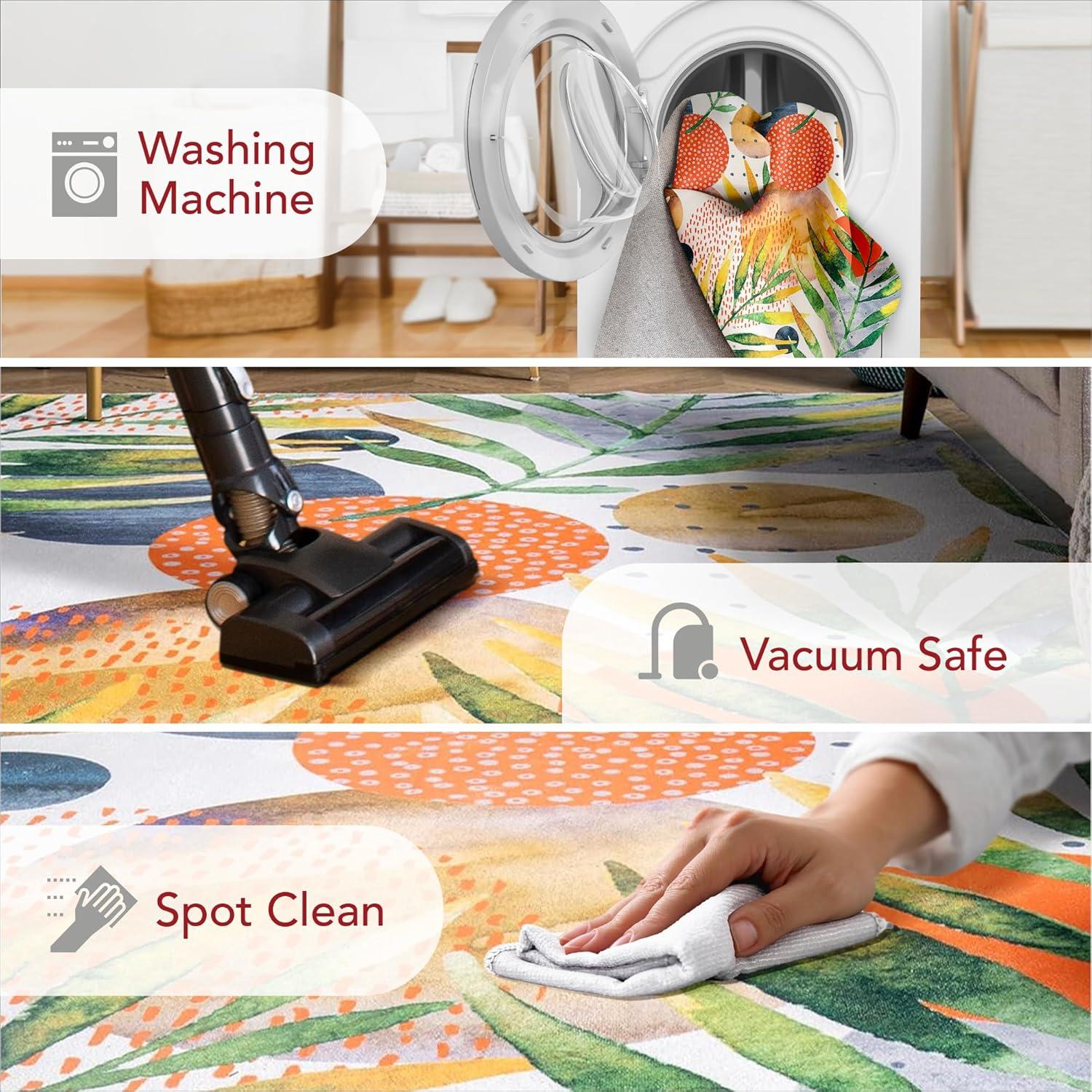 Nuloom Amelia Machine Washable Tropical Indoor Area Rug