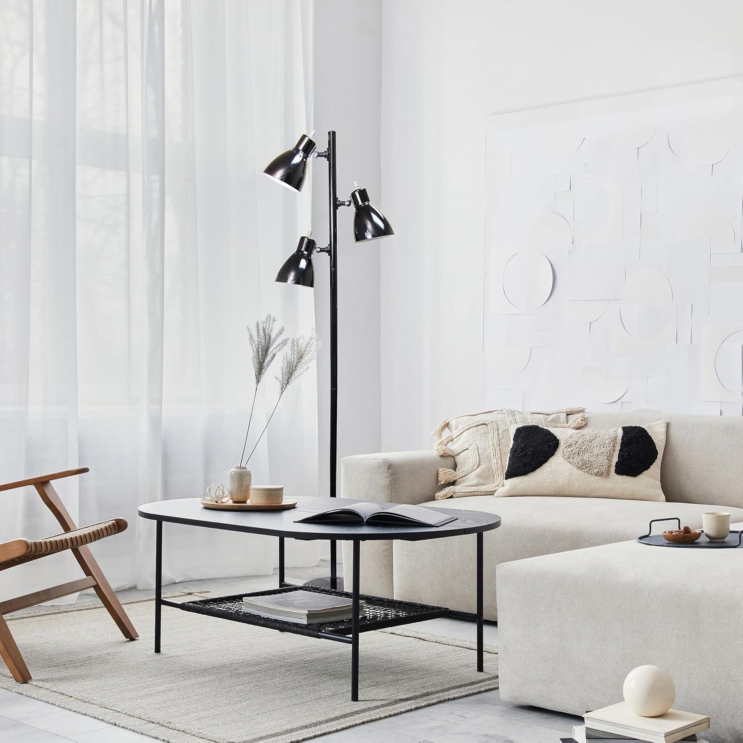 Simple Designs Metal 3-Light Tree Floor Lamp