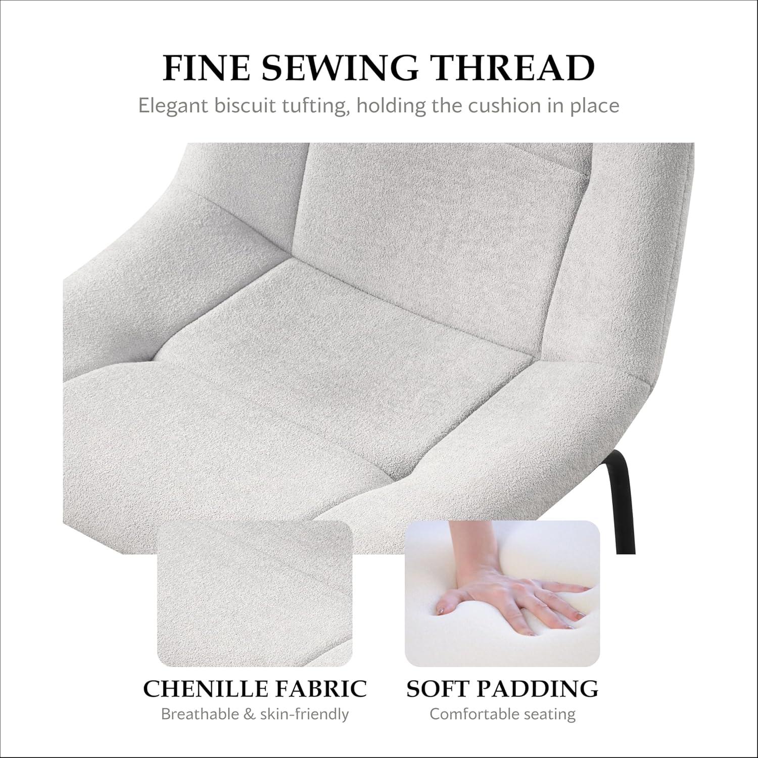 Furniture of America Perri Modern Chenille Counter Height Dining Chairs, Gray (Set of 2)