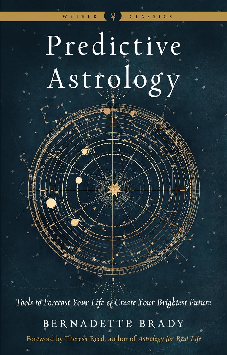 Predictive Astrology Paperback with Gold and Blue Cover