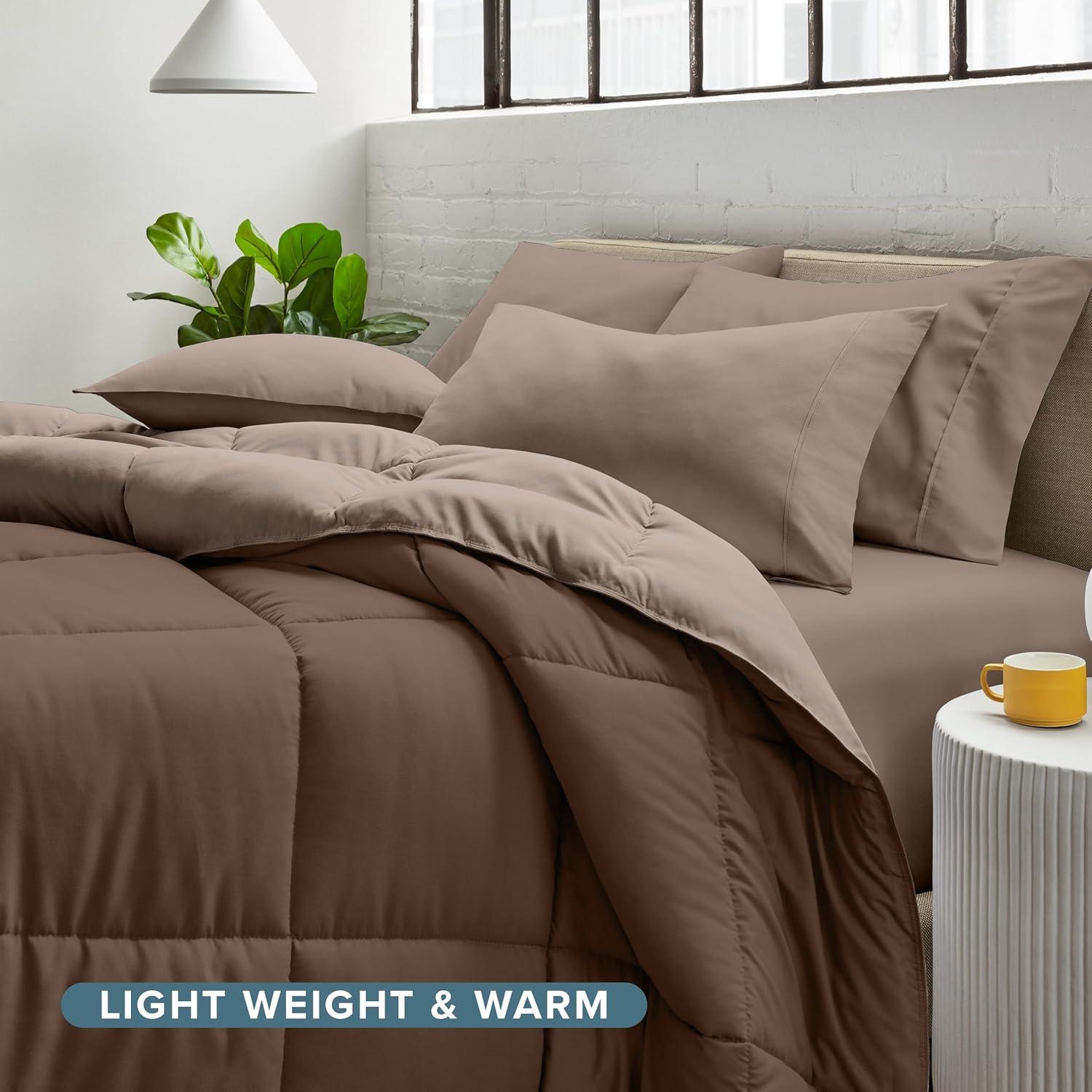 Bare Home 1800 Premium Microfiber Reversible Bed-In-A-Bag