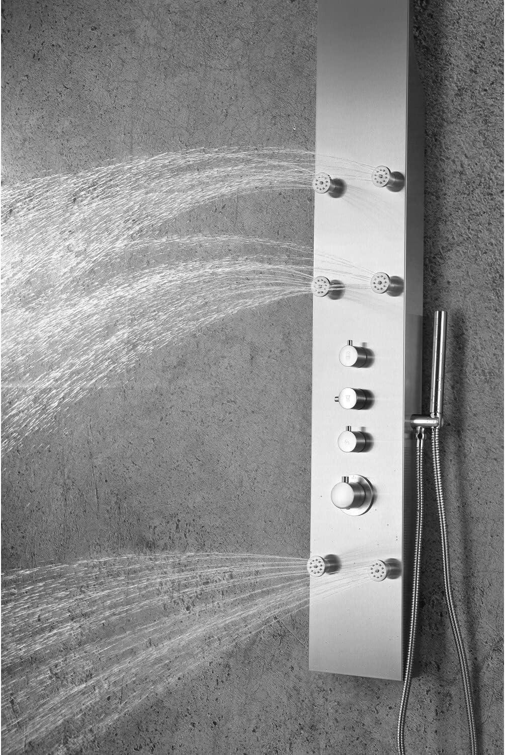 Fontan 62.99'' Shower Panel with Fixed Shower Head