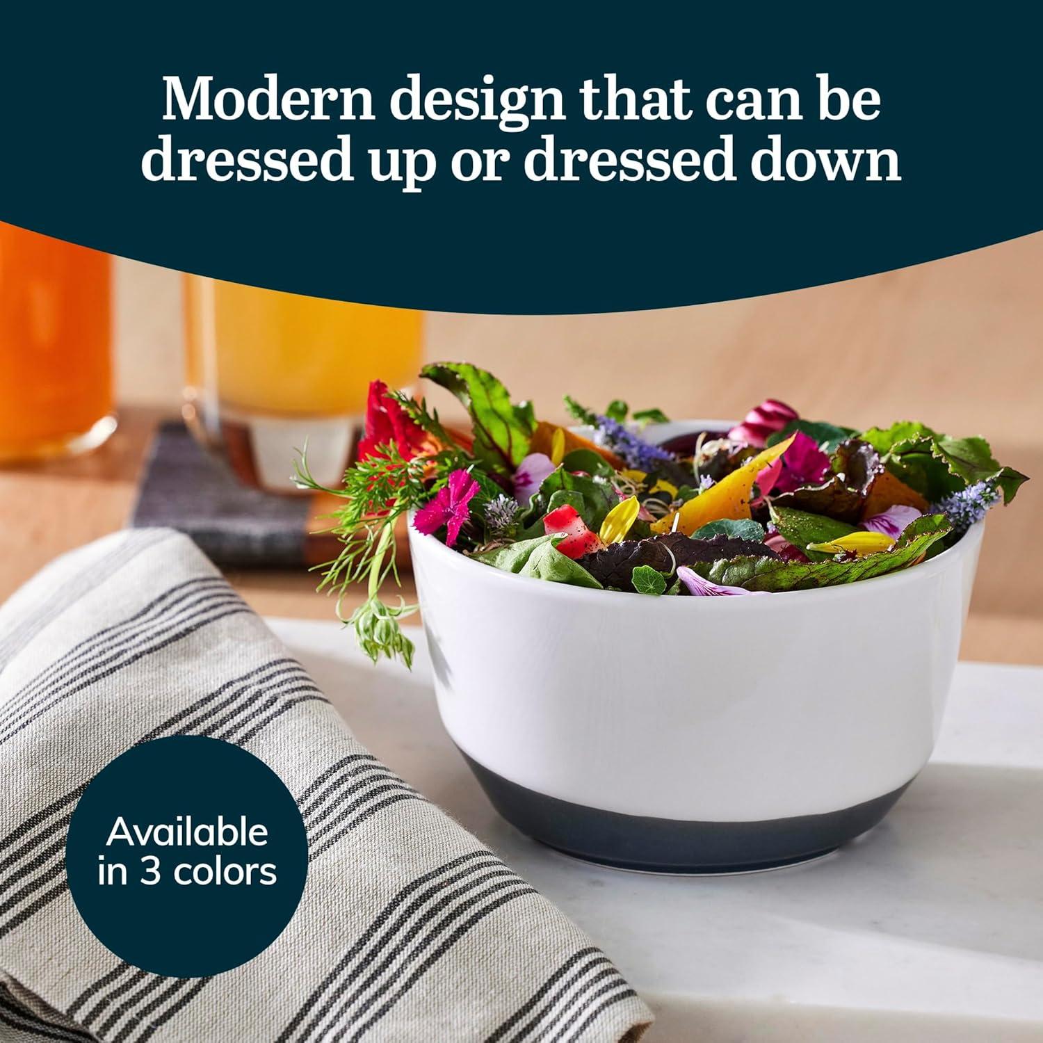 Austin Libbey 28-Ounce Porcelain Soup Salad Bowl, Set Of 4