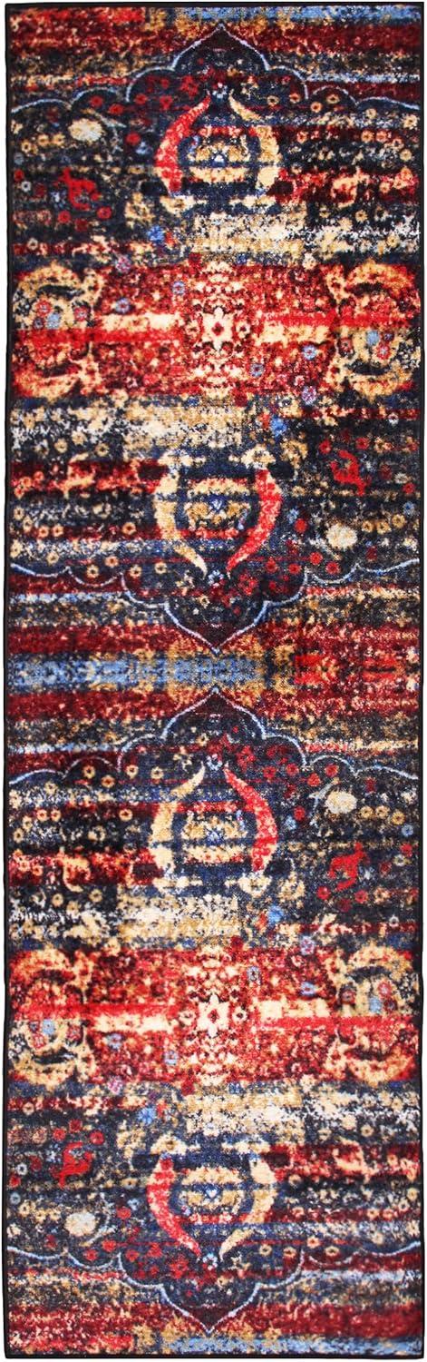 Bohemian Rustic Medallion Indoor Runner or Area Rug