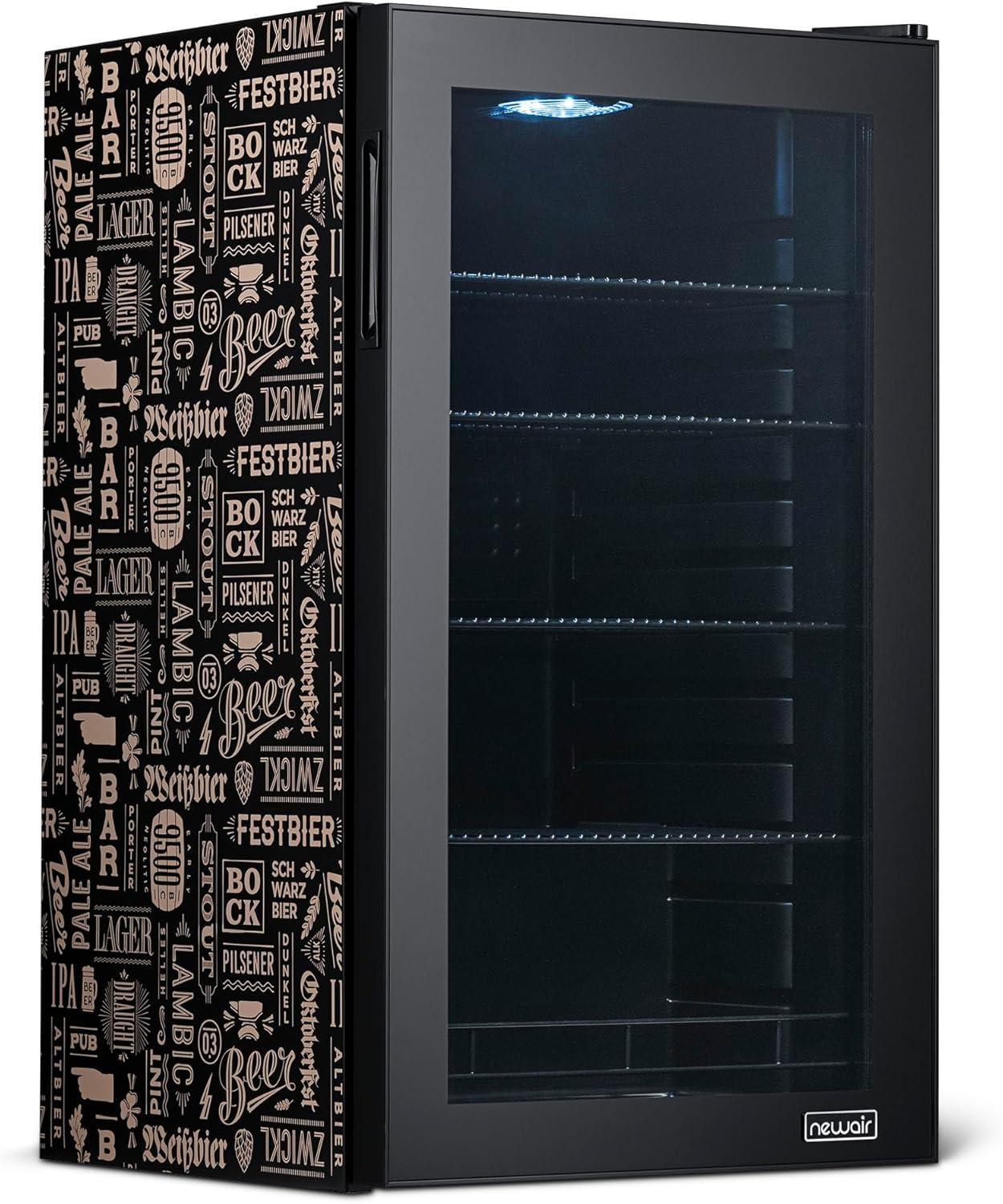 Newair Newair Custom Designed Freestanding 126 Can Beer Fridge with SplitShelf
