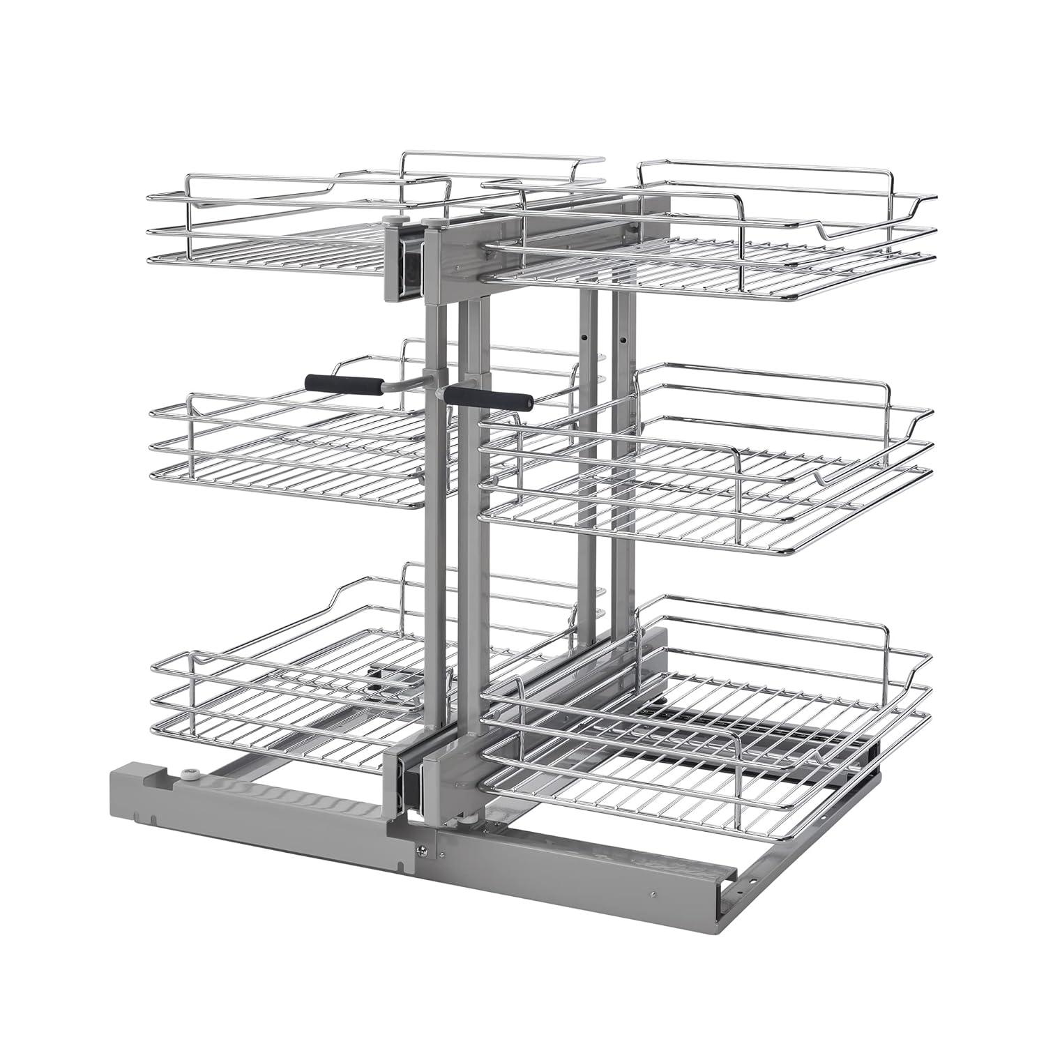 Rev-A-Shelf Rev-A-Shelf Pull Out Corner Cabinet Organizer w/Soft-Close 3 Tier