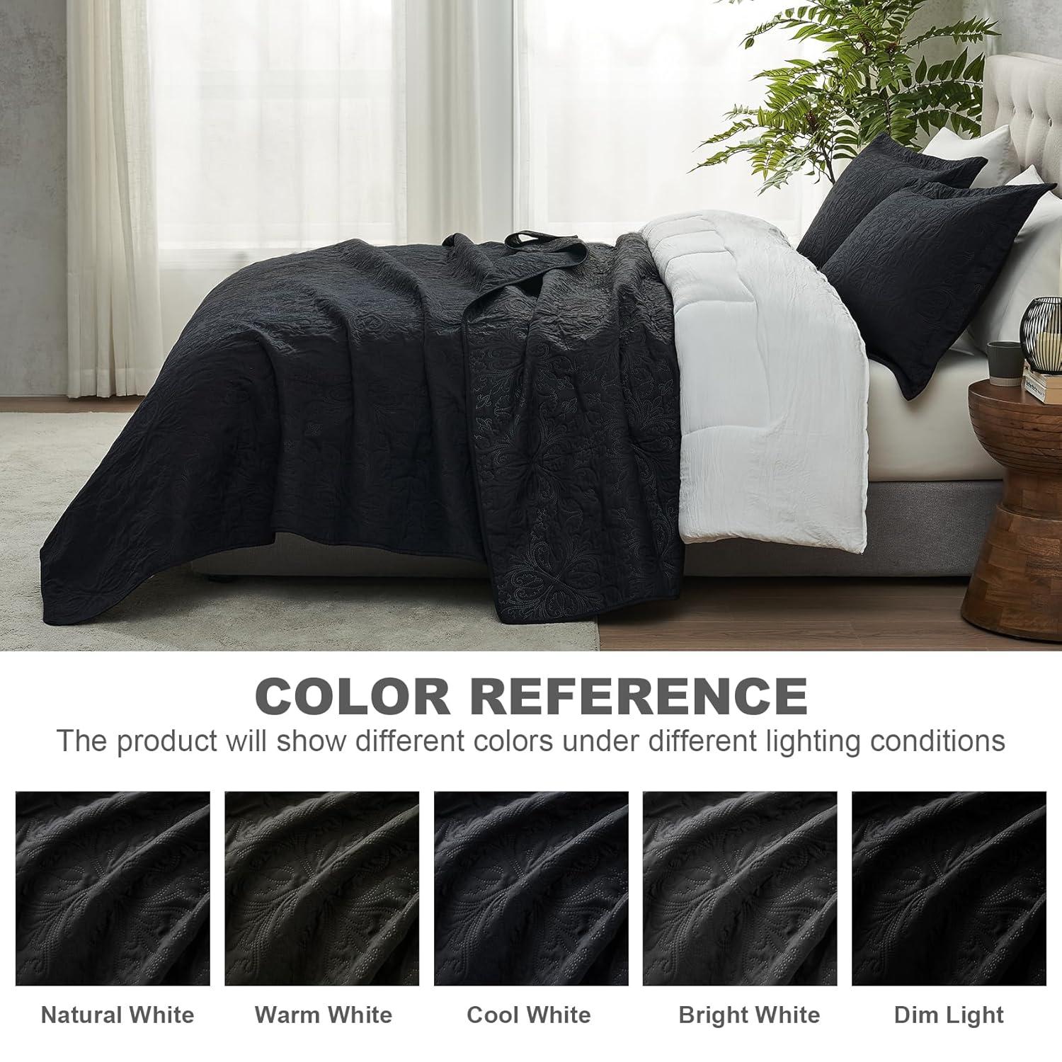 Becky Cameron Antora Microfiber Modern & Contemporary Coverlet / Bedspread Quilt Set