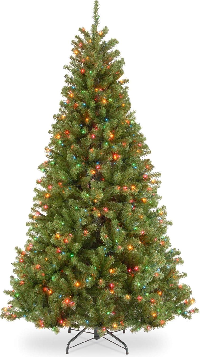 Prelit North Valley Spruce Artificial Christmas Tree Multicolor Lights - National Tree Company