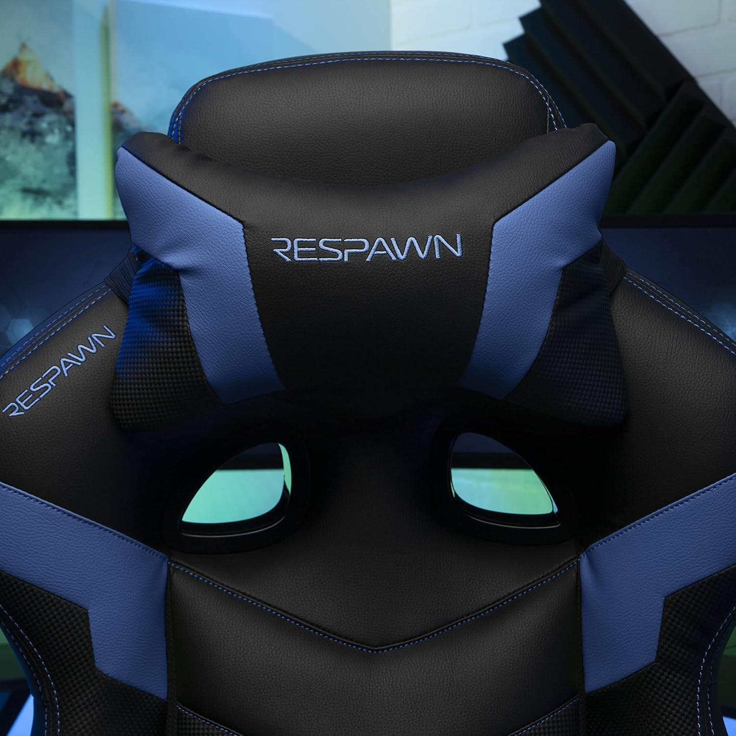 Respawn RESPAWN 110 Pro Gaming Chair - Gaming Chair with Footrest, Reclining Gaming Chair, Video Gaming Computer Desk Chair, Adjustable Desk Chair, Gaming Chairs For Adults With Headrest Pillow