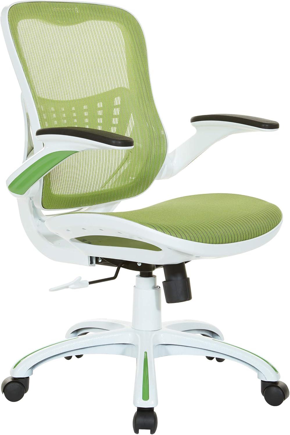 OSP Home Furnishings Riley Office Chair with Green Mesh