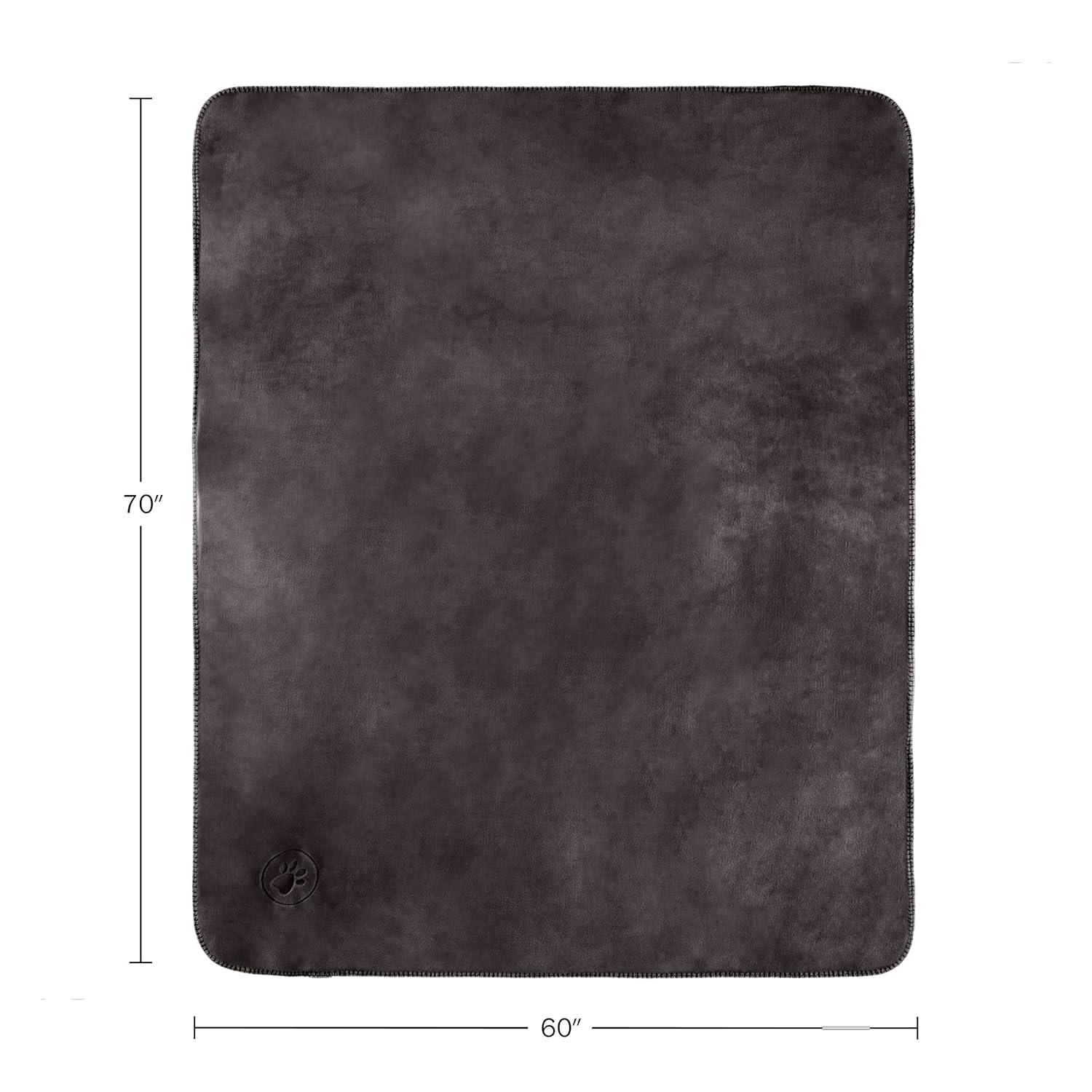 PETMAKER Water-Resistant Dog Blanket, Charcoal