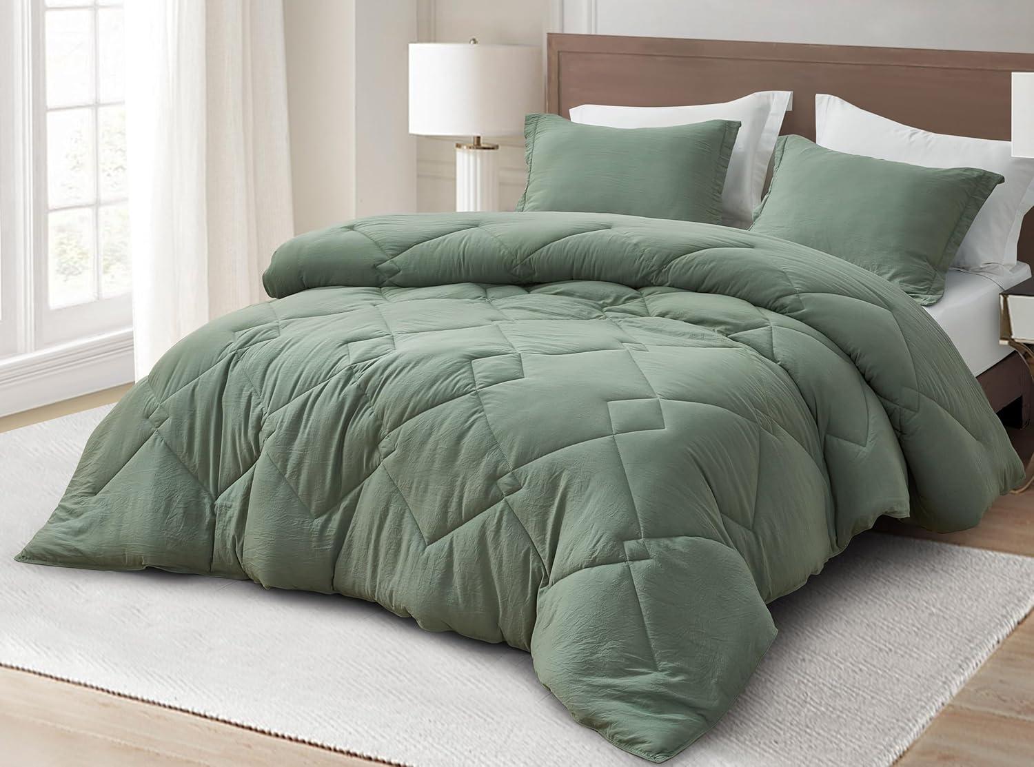 Chezmoi Collection Logan Solid Comforter Set