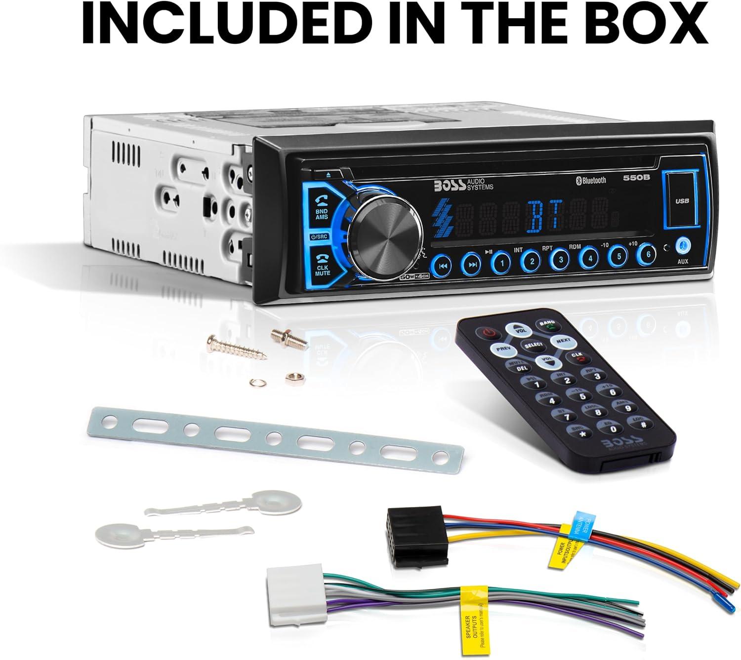 BOSS Audio Systems Elite 550B Car Stereo, Bluetooth, CD, MP3, USB, AM/FM Radio