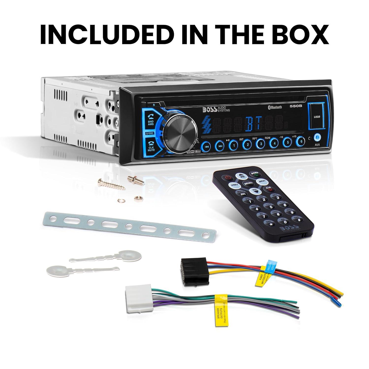 BOSS Audio Systems Elite 550B Car Stereo, Bluetooth, CD, MP3, USB, AM/FM Radio