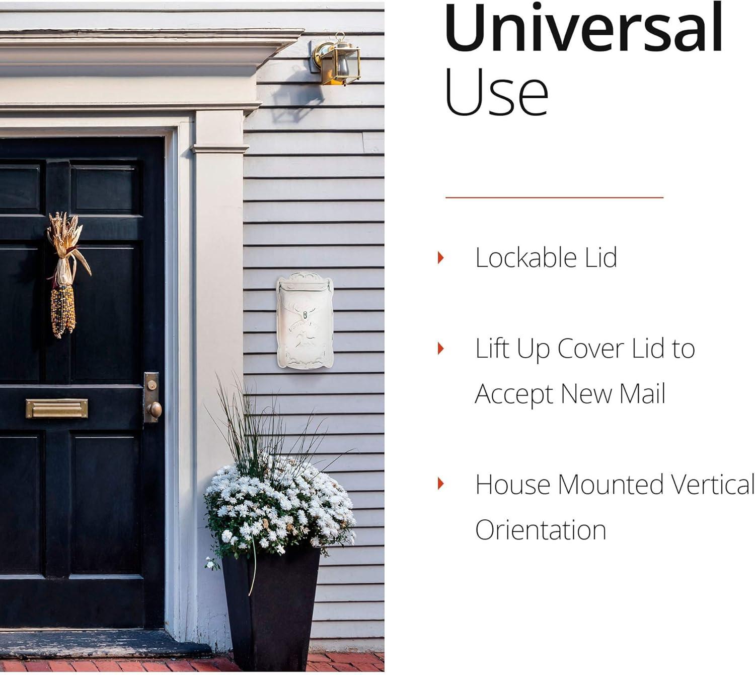 Cara Cast Iron Wall Mounted Mailbox