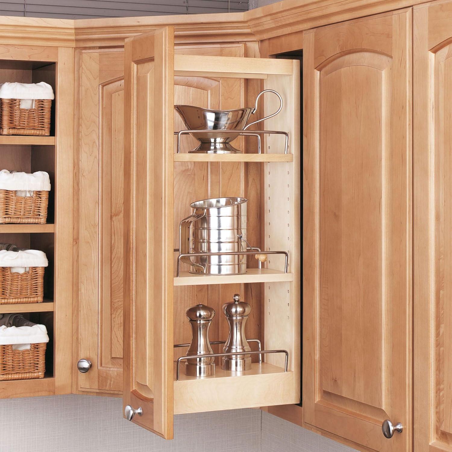 Rev-A-Shelf Rev-A-Shelf Pullout Wall Kitchen Cabinet Organizer Storage Rack