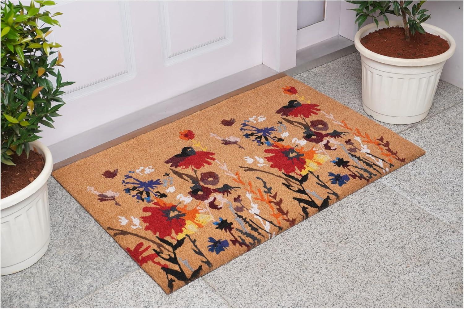 Calloway Mills Floral Non-Slip Indoor Outdoor Door Mat & Reviews | Birch Lane