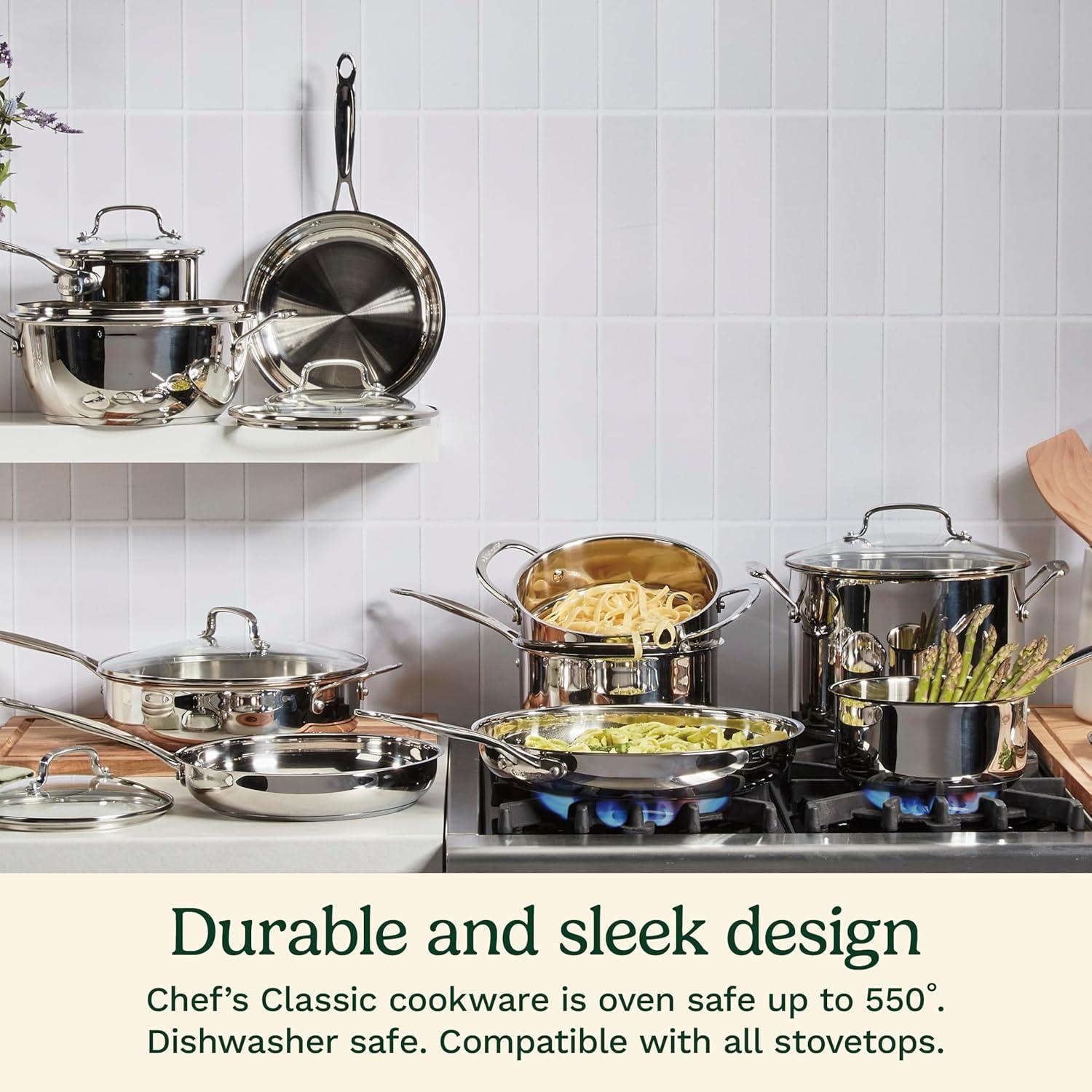 Cuisinart Cuisinart Chef's Classic Stainless Steel Saucepan with Cover
