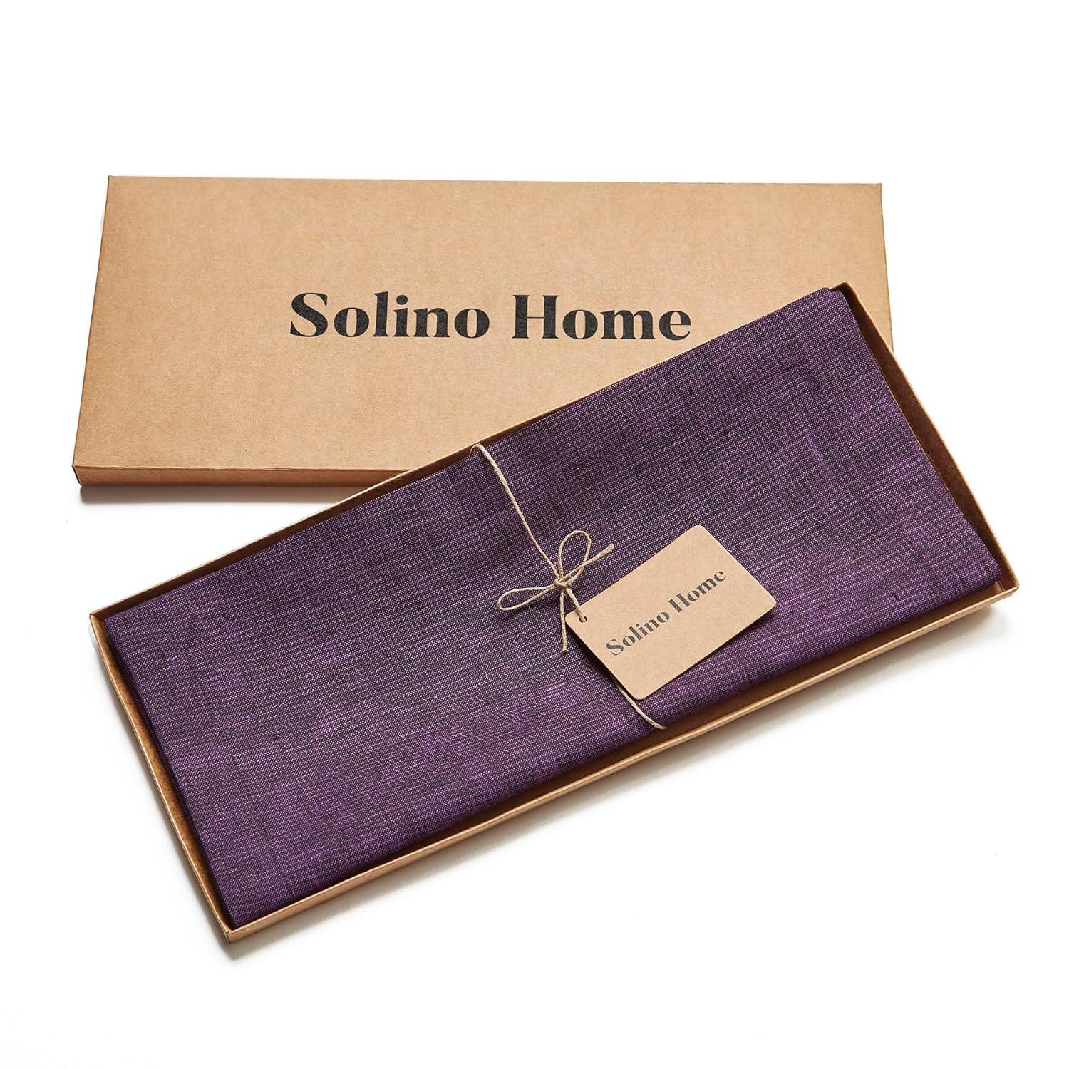 Solino Home 100% Pure Linen Table Runner - Athena
