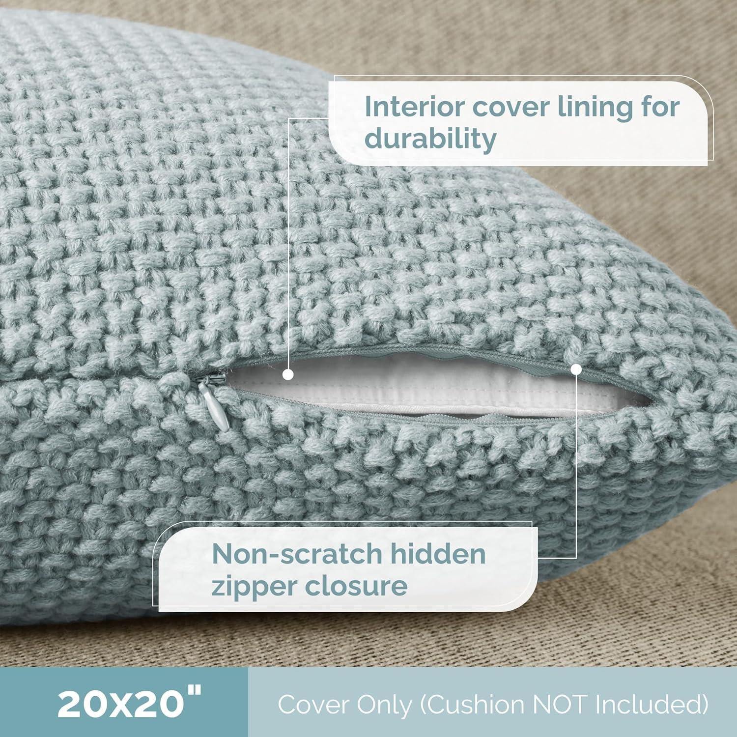 INK+IVY Tino Knit Square Euro Pillow Sham