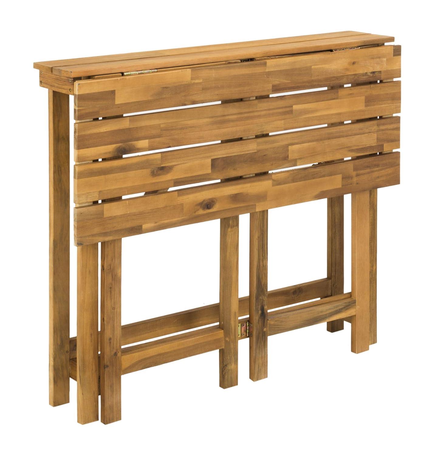 Wilton Balcony Corner Lounge - Indoor/Outdoor - PAT6754 - Teak Brown/Beige - Safavieh