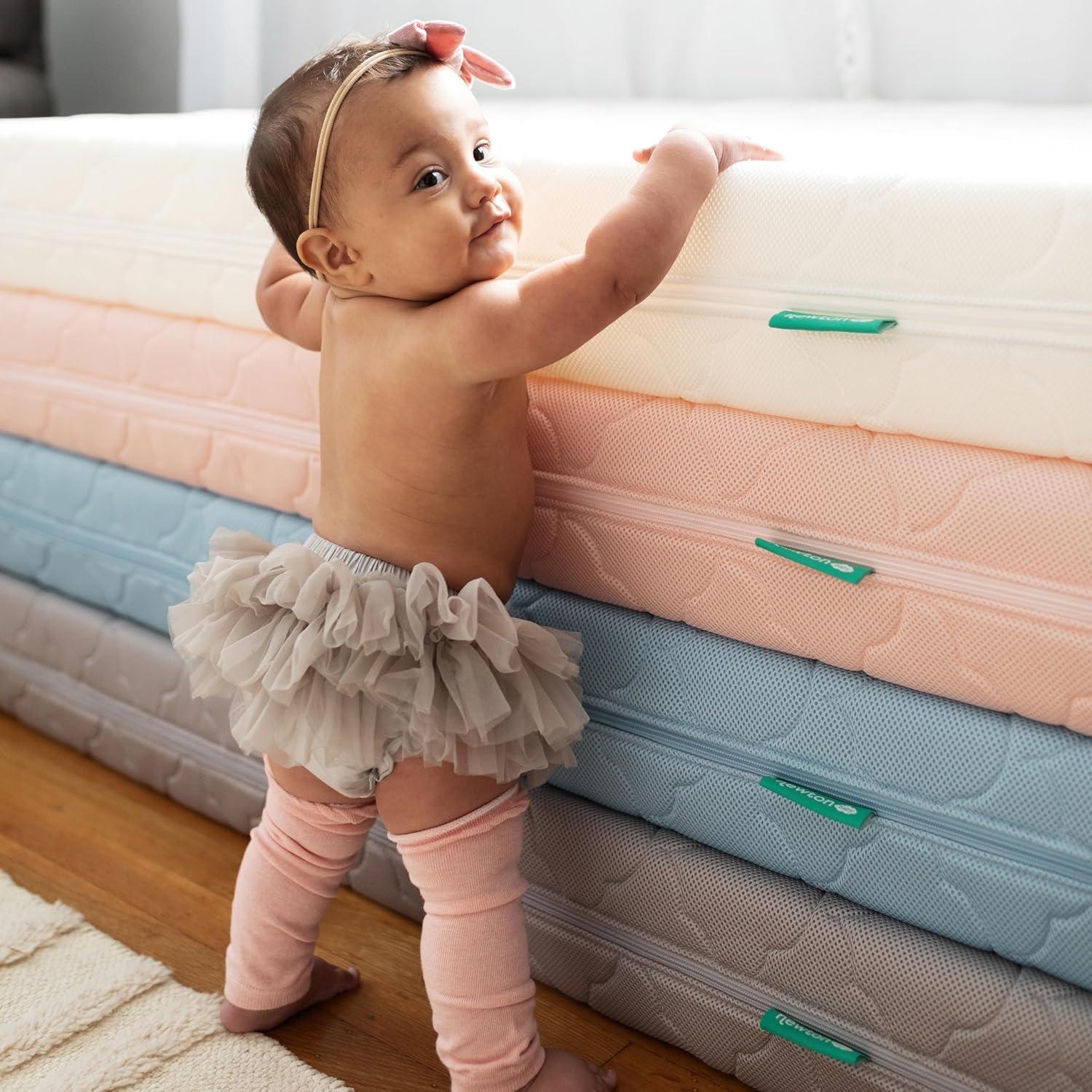 Pink Standard Water Resistant Crib and Toddler Mattress