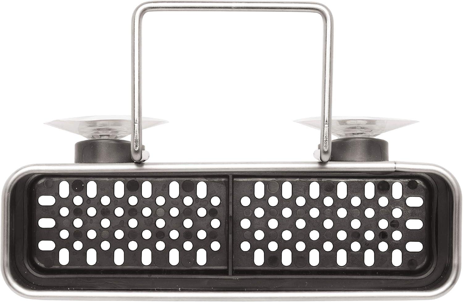 simplehuman Slim Sink Caddy Sponge Holder, Brushed Stainless Steel