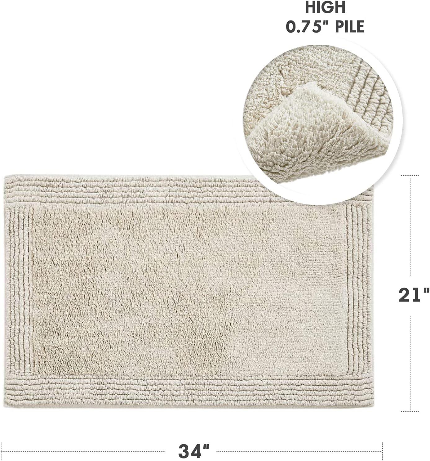 Splendor 100% Cotton Tufted 3000 GSM Reversible Bath Rug