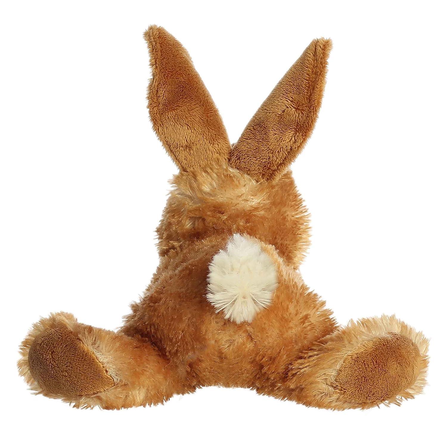 Aurora Small Bitty Bunny Mini Flopsie Adorable Stuffed Animal Brown 8"