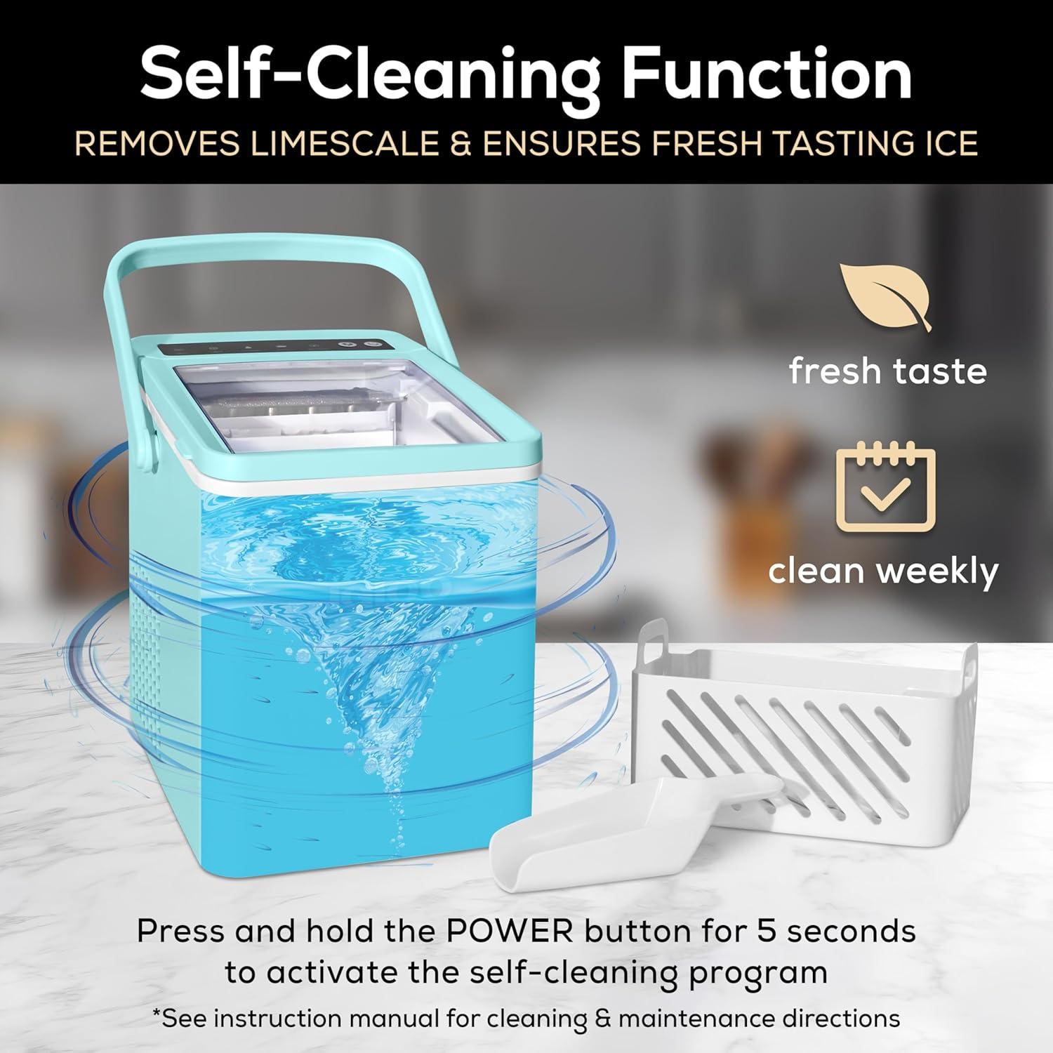 Igloo Igloo 26-Pound Automatic Self-Cleaning Portable Countertop Ice Maker Machine With Handle