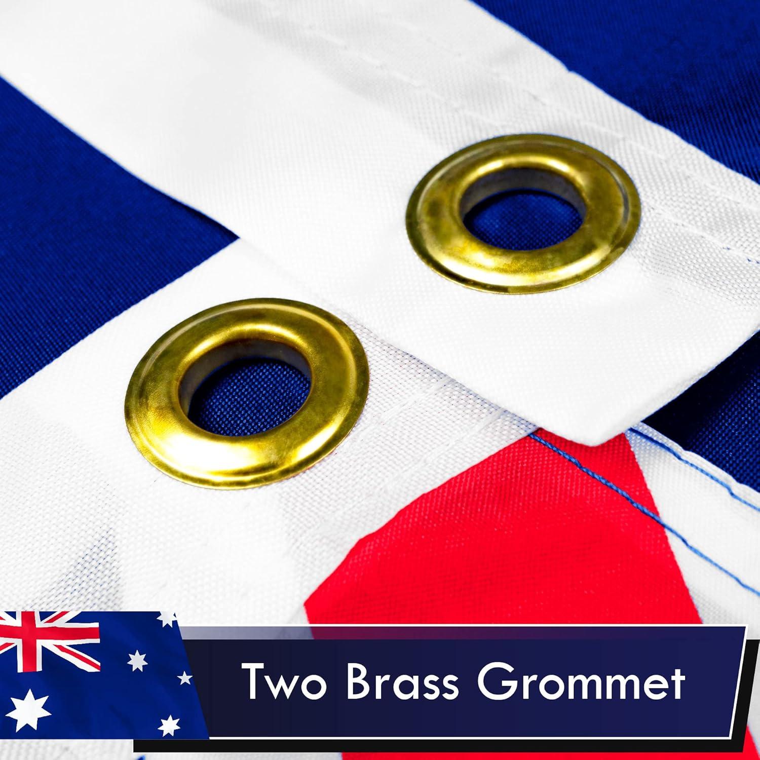 Australian Flag 3x5 Ft Polyester with Brass Grommets