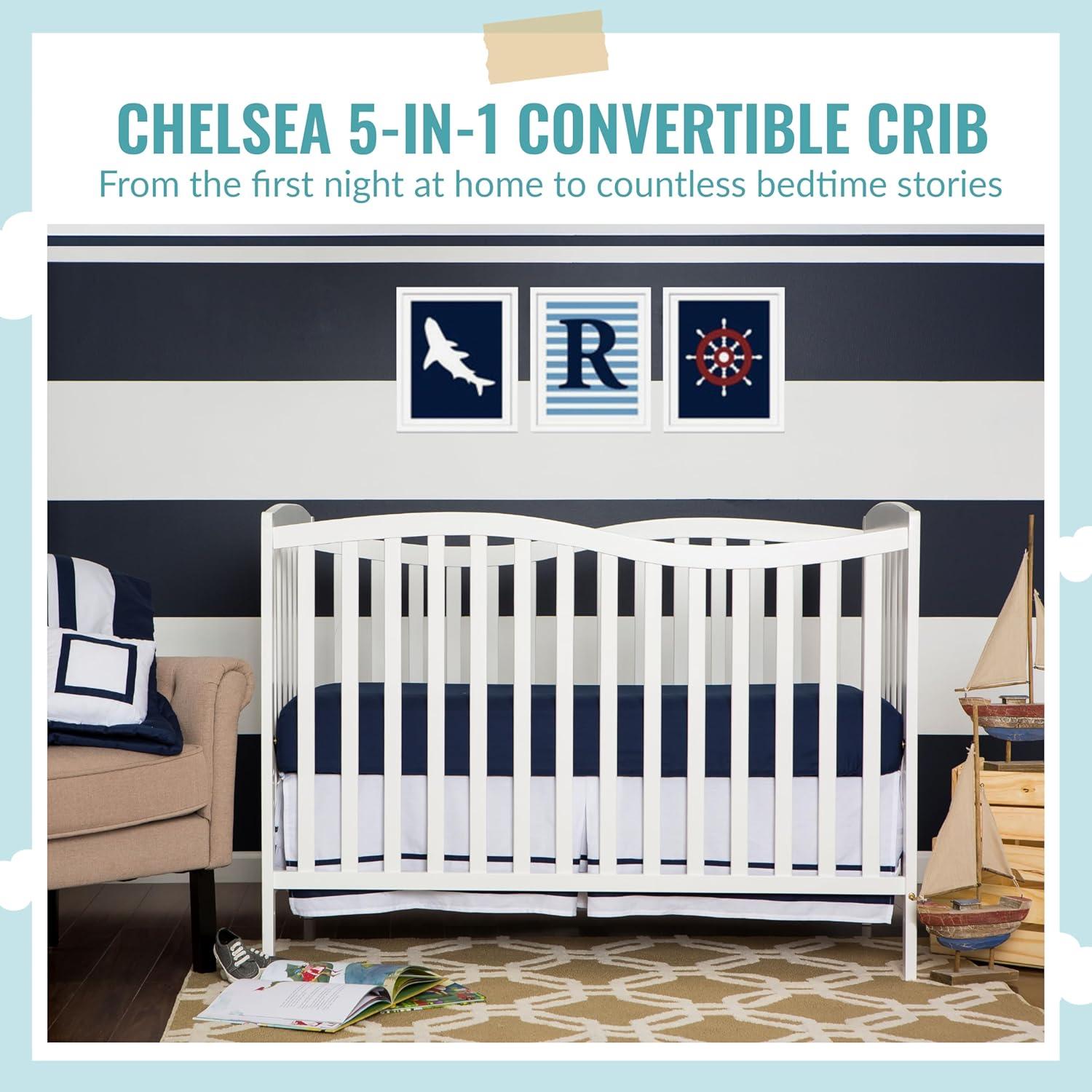 Dream On Me Chelsea 5-in-1 Convertible Crib