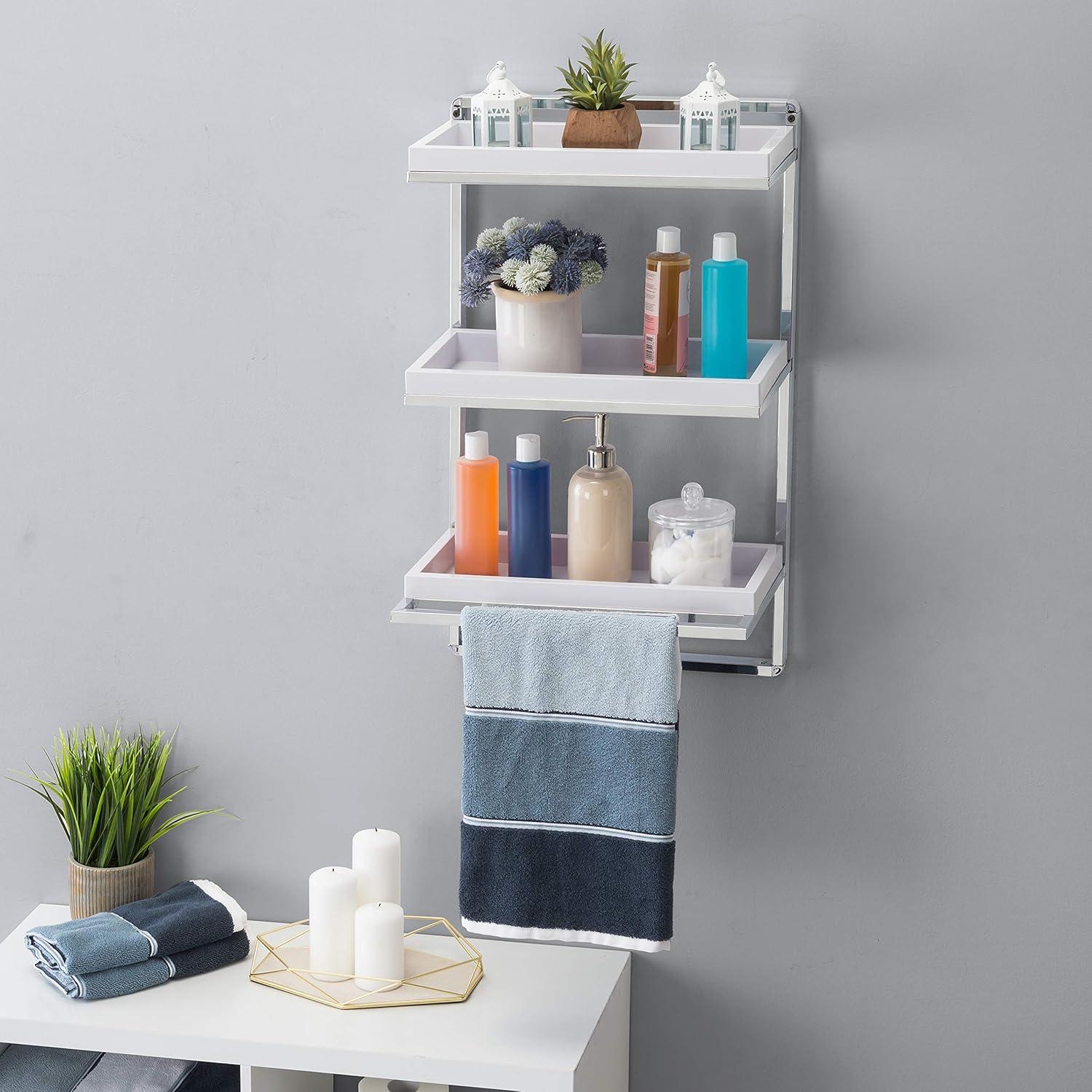 Saskia Metal Wall Bathroom Shelves